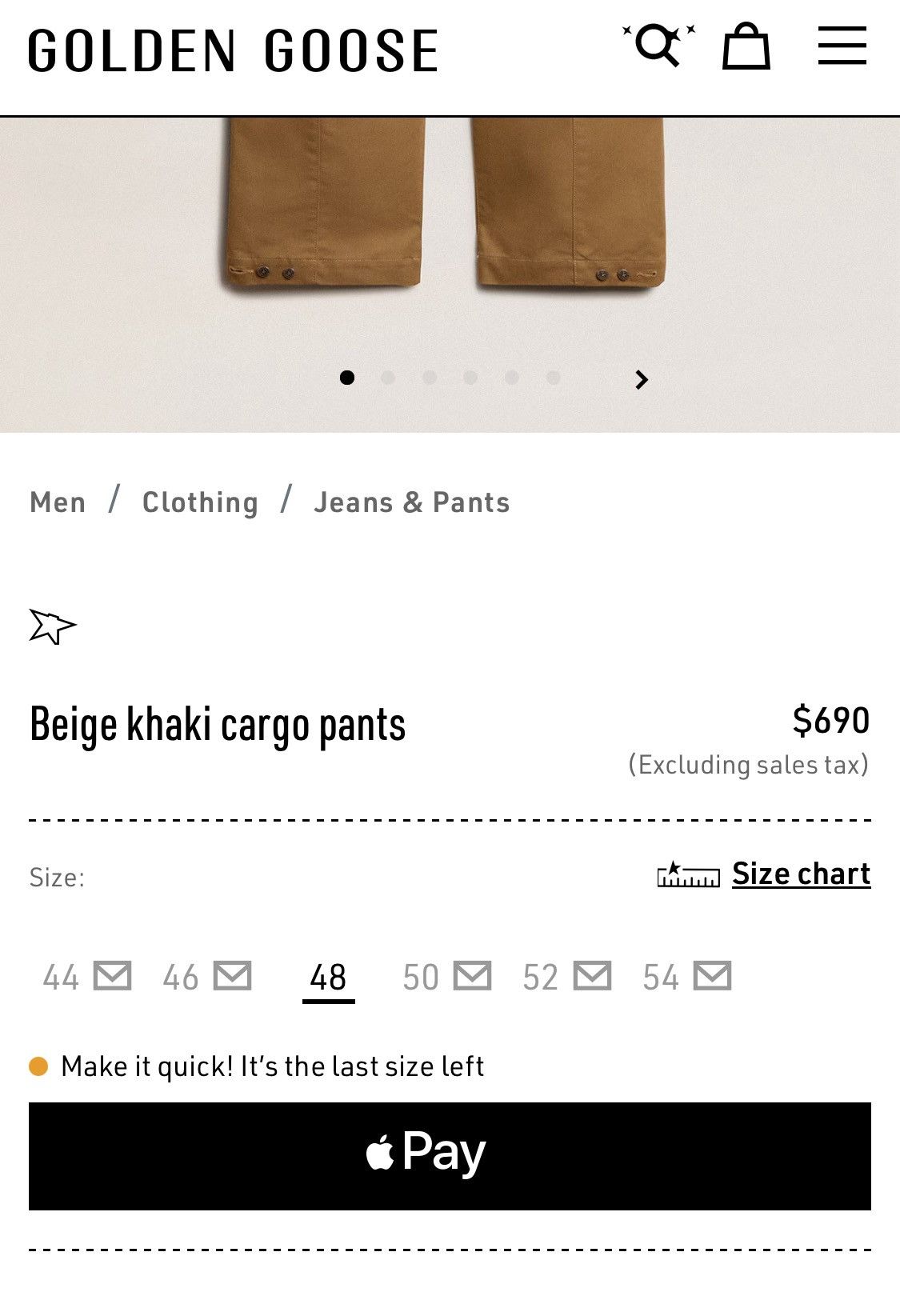 Golden Goose Golden Goose Cargo Pant Size US 32 / EU 48 - 10 Thumbnail