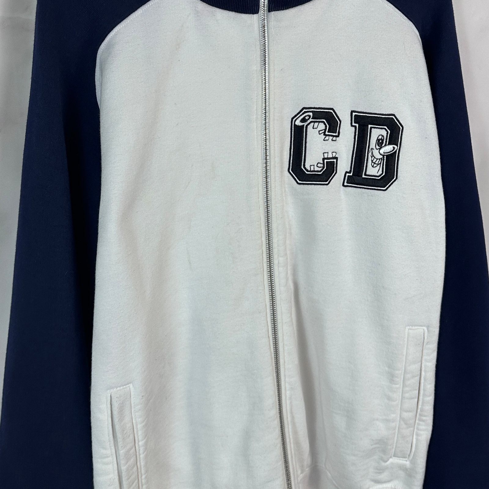 Dior Kenny Scharf White/Navy Zip-Up Sweatshirt Size US XL / EU 56 / 4 - 3 Thumbnail