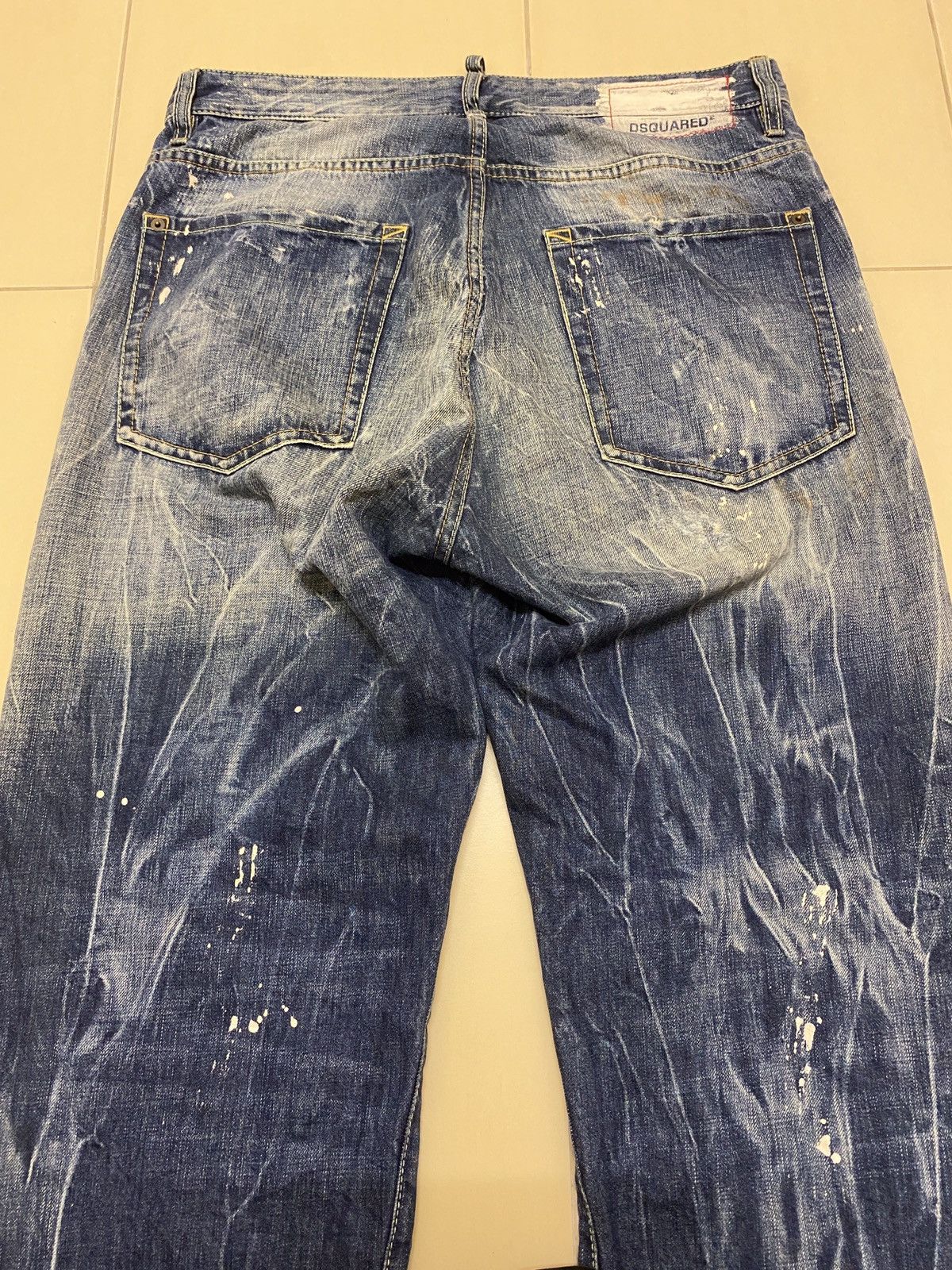 Dsquared2 Dsquared2 SS2010 Distressed Paint Splatter Jeans Size US 34 / EU 50 - 9 Thumbnail