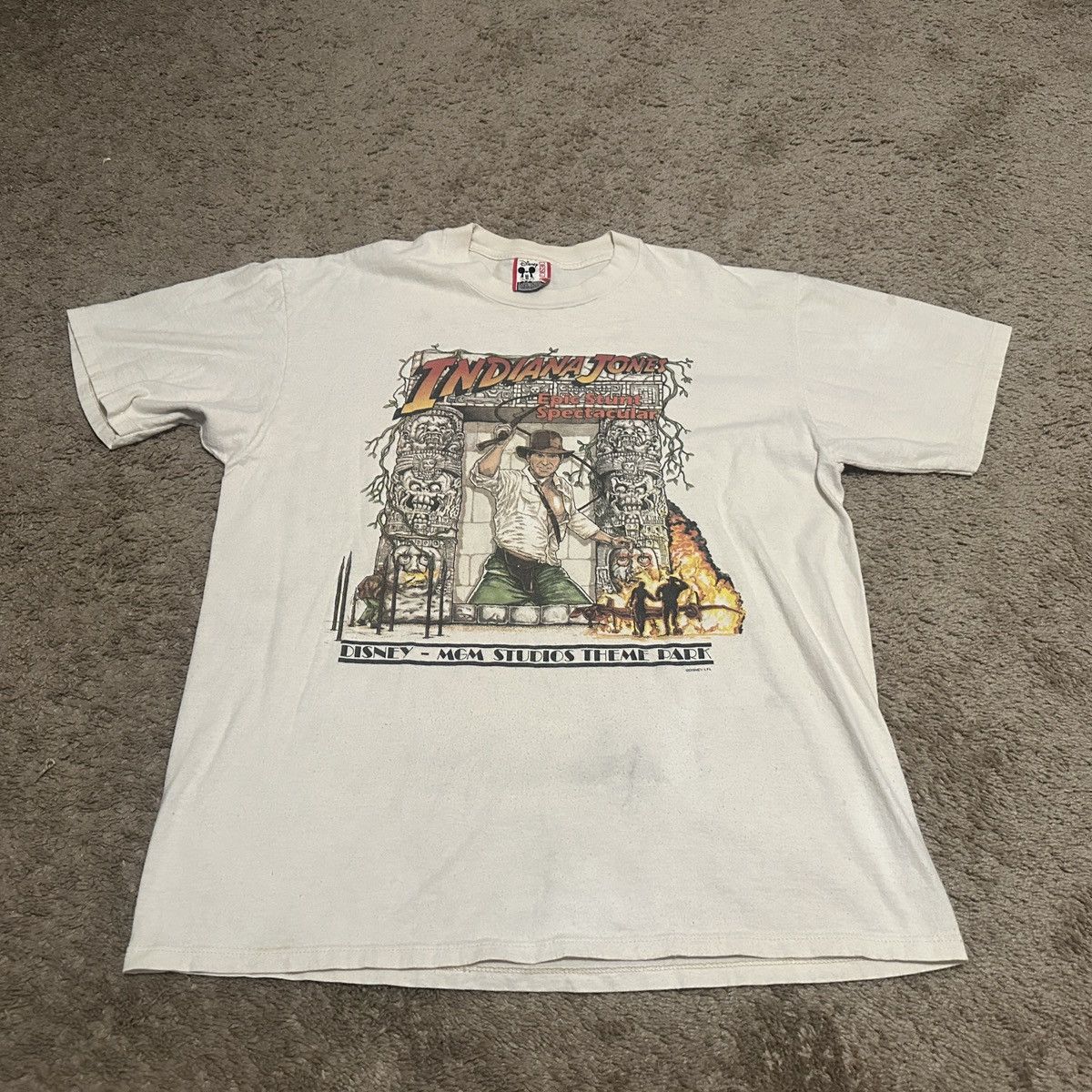 Disney Vintage Indiana Jones Disney MGM Studios 90s Shirt Size US L / EU 52-54 / 3 - 1 Thumbnail