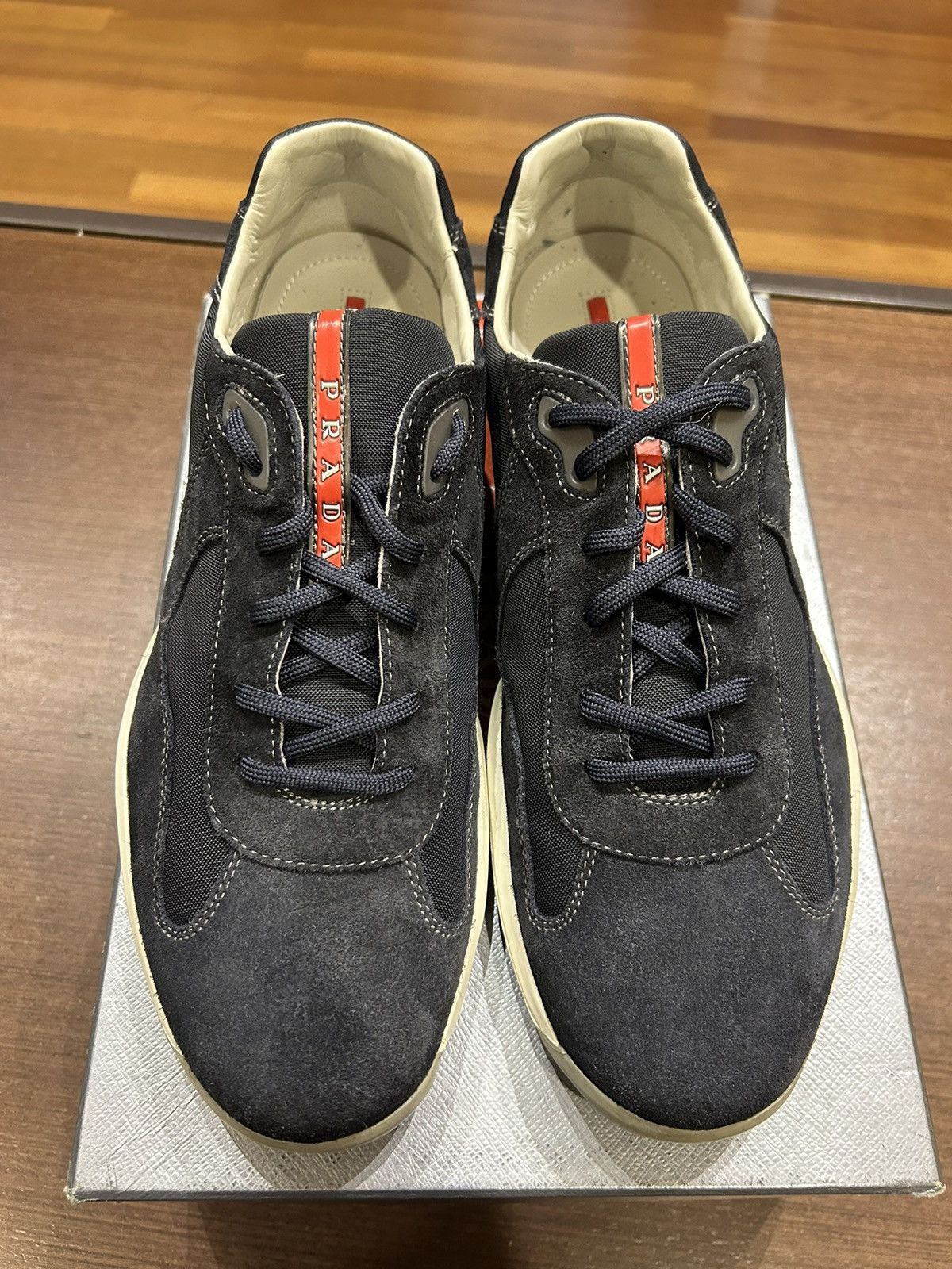 Prada Prada Americas Cup Navy Suede Size US 11 / EU 44 - 4 Thumbnail