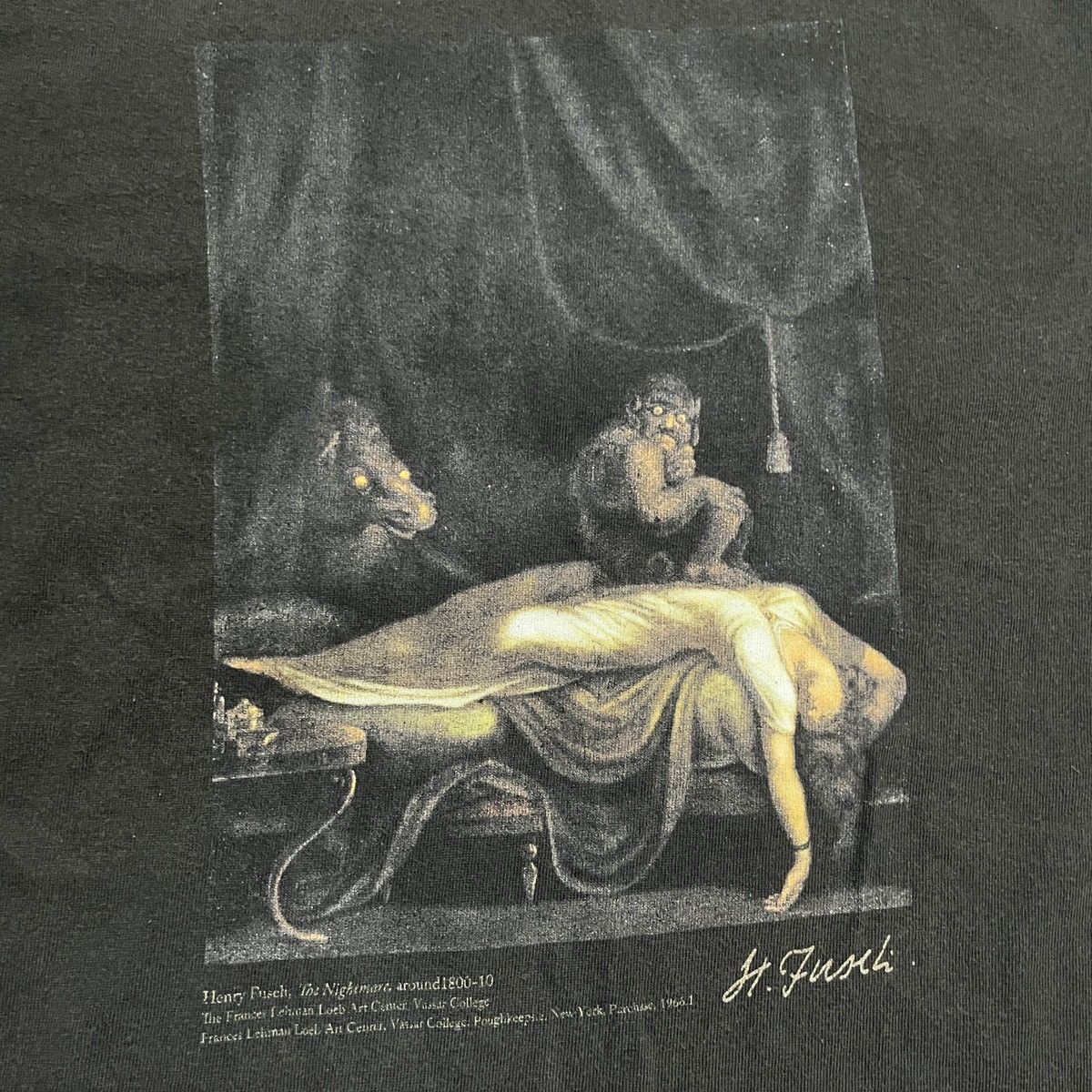 Vintage Vintage “The Nightmare” Henry Fuseli Art T Shirt Size US S / EU 44-46 / 1 - 2 Thumbnail