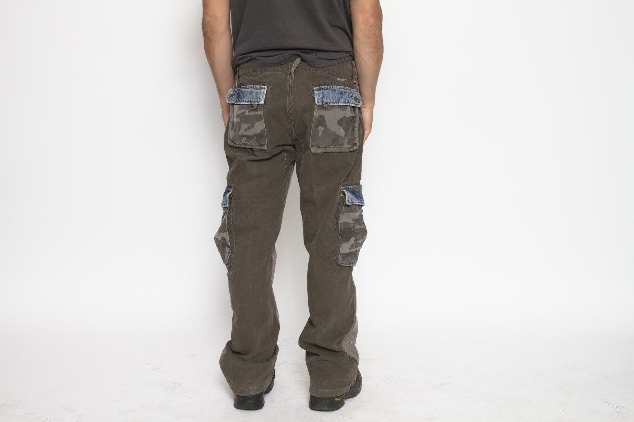 Vintage TAN PLAID, GREEN, CAMO, AND DENIM CARGO PANTS BY 40WEFT Size US 34 / EU 50 - 6 Thumbnail