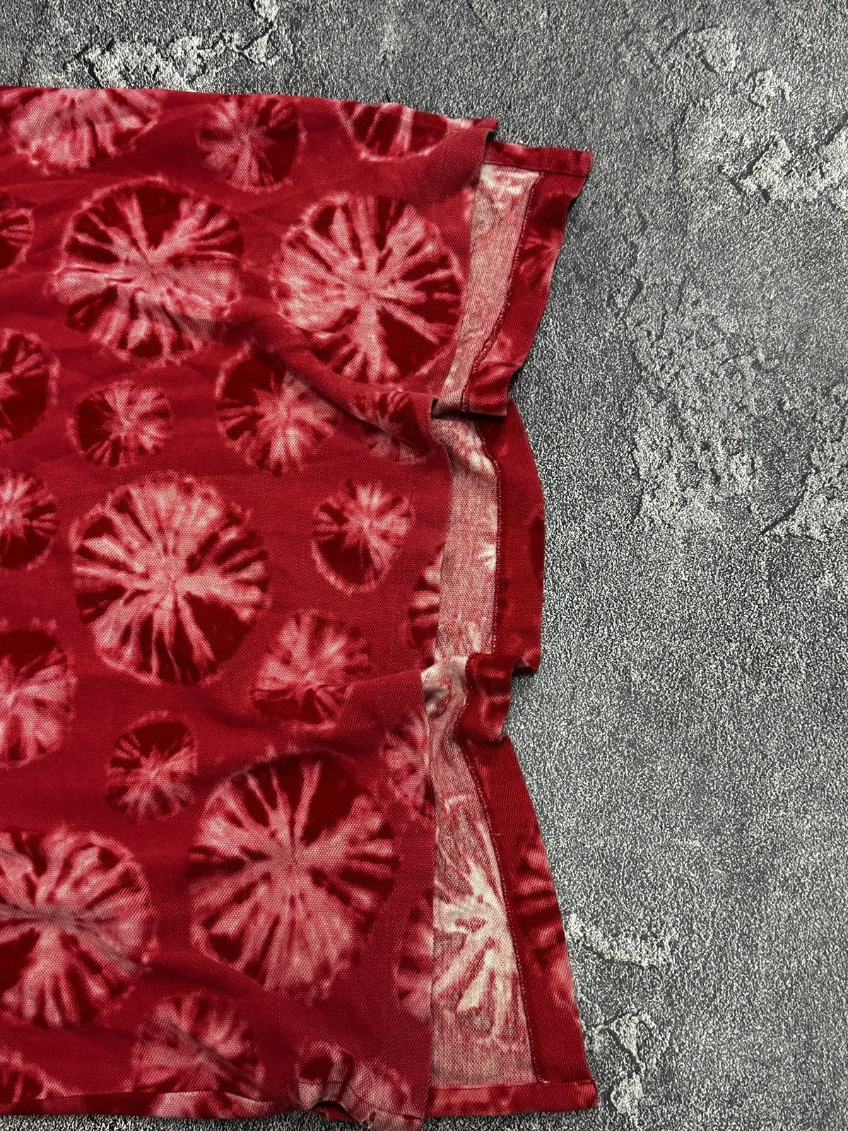Vintage VIntage Ralph Lauren Tie-Dye Red Polo Shirt Mens Size L Size US L / EU 52-54 / 3 - 8 Thumbnail