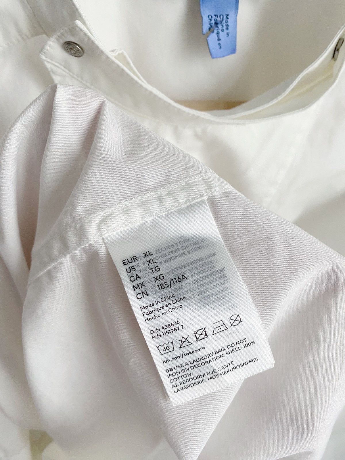 Mugler Mugler x H&M Double-breasted Poplin Shirt Size XL Size US XL / EU 56 / 4 - 14 Thumbnail