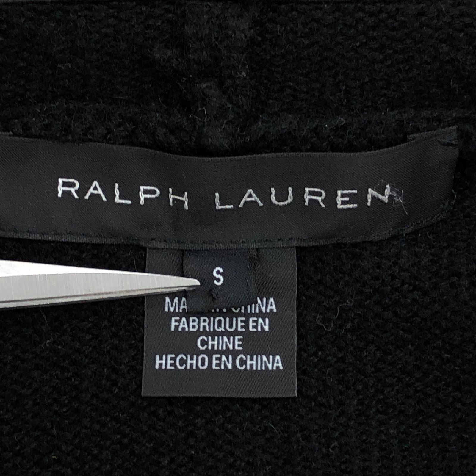 Ralph Lauren Black Label Ralph Lauren Size S Open Cardigan Cashmere Lamb Leather Trim Size S / US 4 / IT 40 - 12 Thumbnail