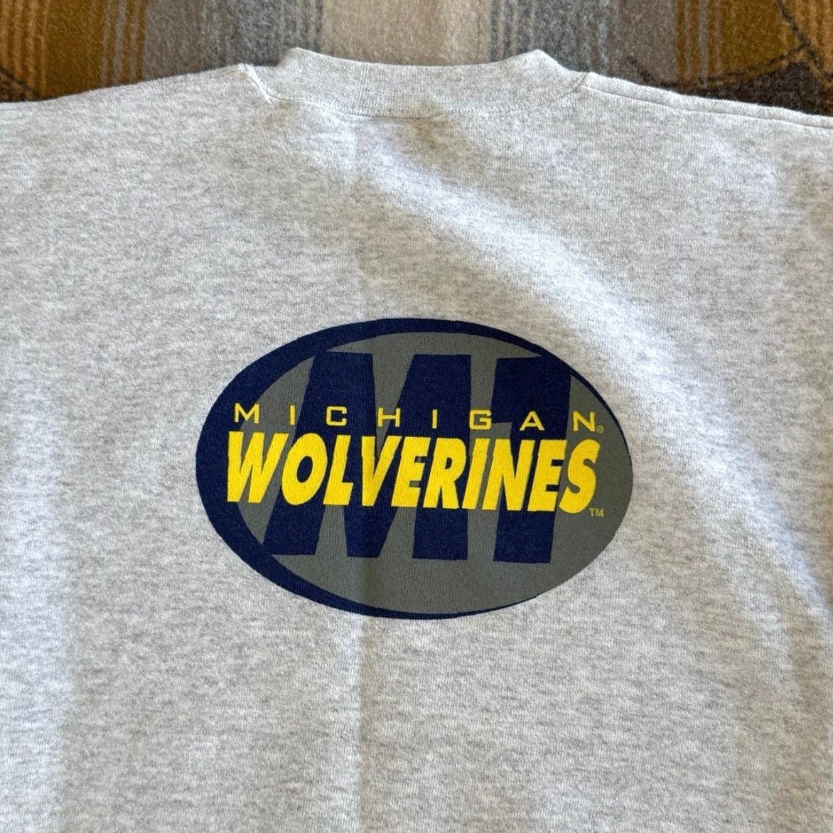 Tultex VINTAGE University Of Michigan Wolverines Sweatshirt Men M Gray Tultex Crew Neck Long Sleeve Pullover 90s Sports College Size US M / EU 48-50 / 2 - 5 Thumbnail