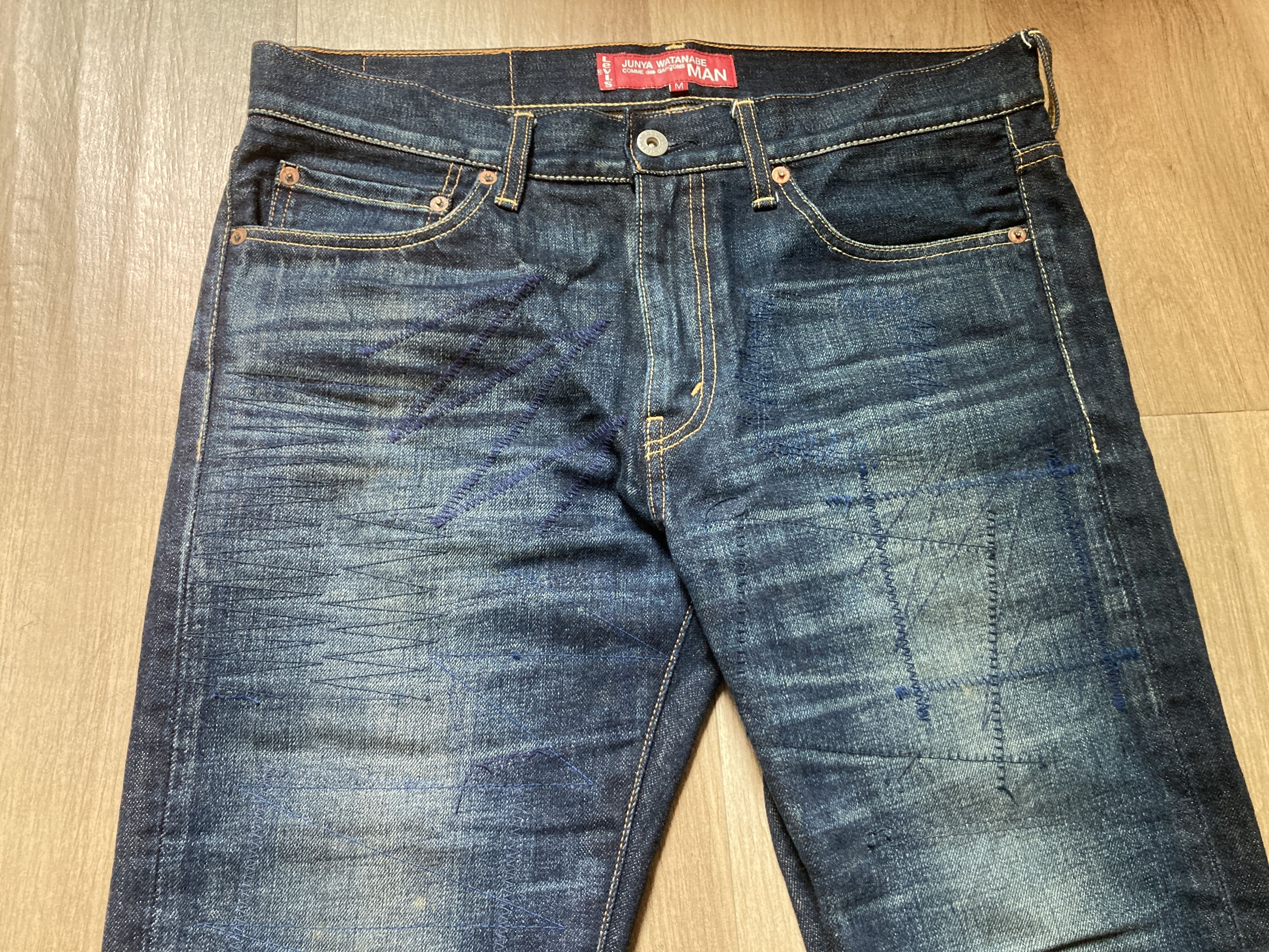 Junya Watanabe × Levi's Junya Watanabe Comme des Garcons X Levi's Patched Cuffs Jean Size US 32 / EU 48 - 8 Thumbnail