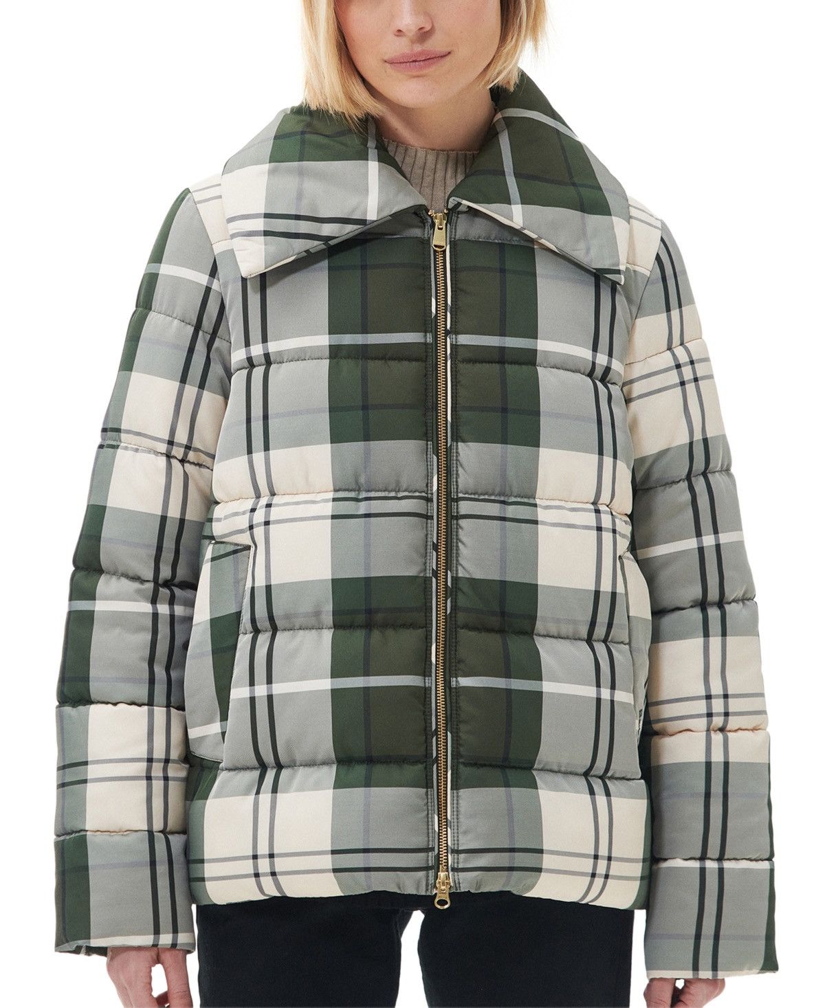 Barbour Barbour - Tartan Germain Quilted Puffer - Jacket Size M / US 6-8 / IT 42-44 - 9 Thumbnail