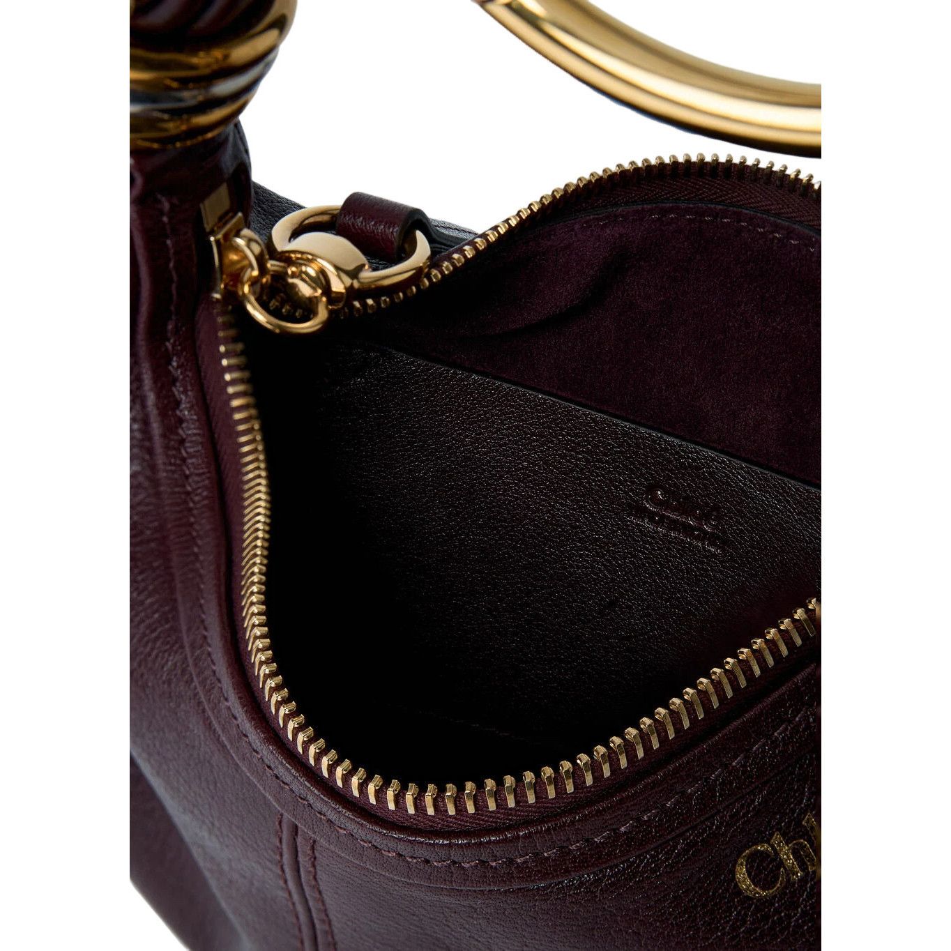 Chloe Chloe Bracelet Small Grenat Leather Shoulder Bag New Size ONE SIZE - 4 Thumbnail