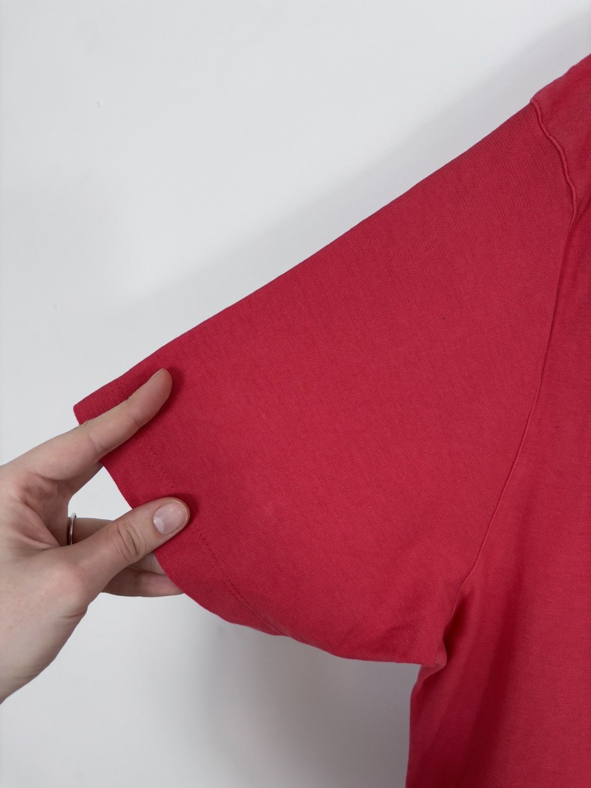 Trussardi Trussardi Jeans Men’s Red Big Plush Logo T-Shirt Tee Size US XL / EU 56 / 4 - 16 Thumbnail