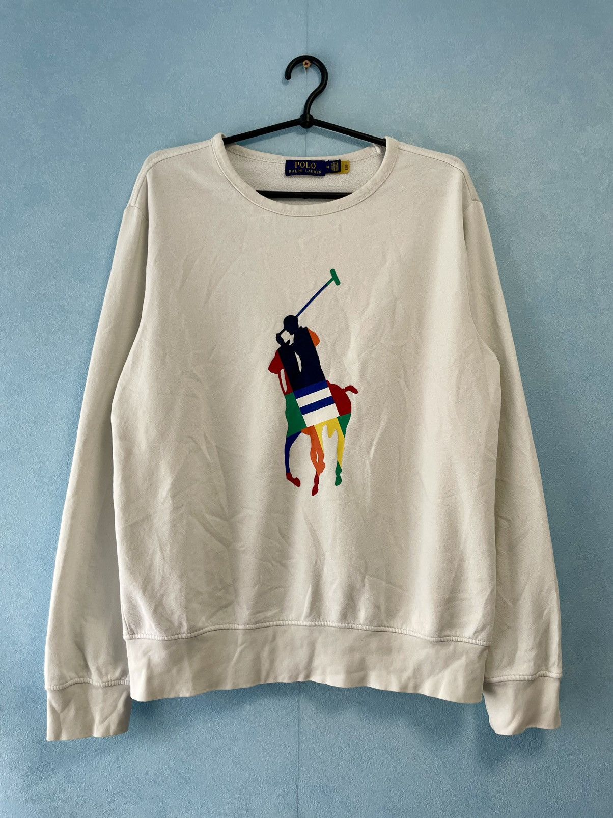Ralph Lauren Polo Ralph Lauren Big Pony Logo White Men’s Sweatshirt Size US M / EU 48-50 / 2 - 1 Thumbnail