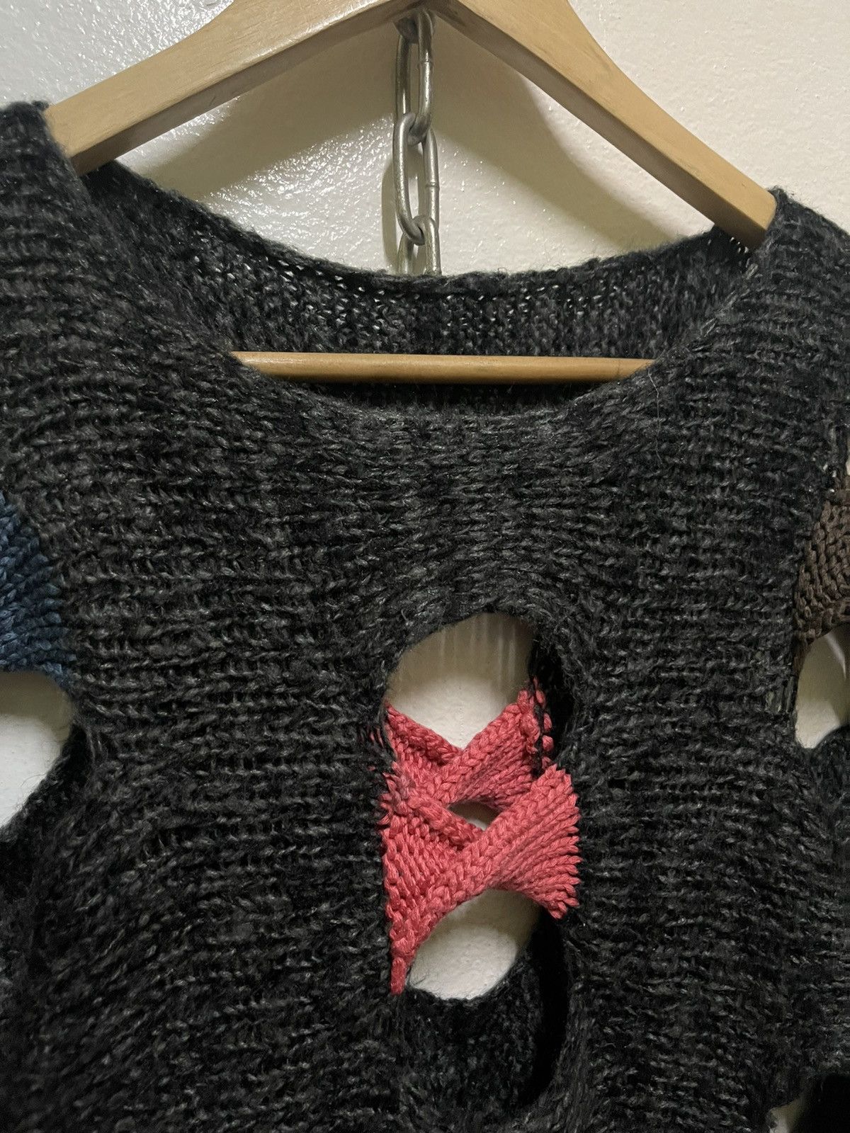 Designer × Japanese Brand Vintage Sleeveless Knitwear Wool Rare Design Size M / US 6-8 / IT 42-44 - 6 Thumbnail