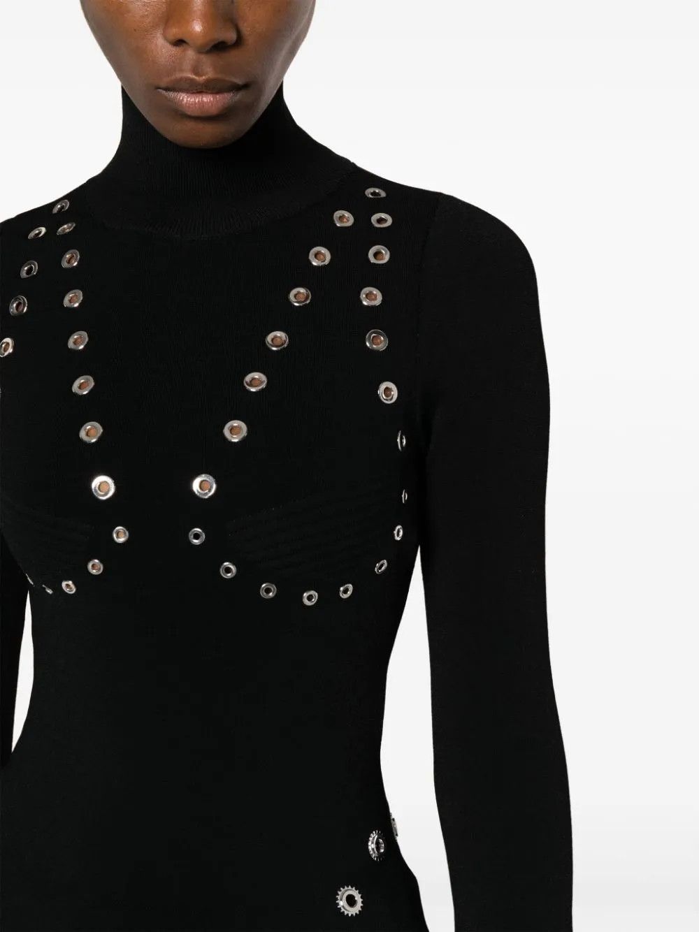 Off-White o1y1225 Turtleneck Sweater in Black Size XS / US 0-2 / IT 36-38 - 2 Thumbnail