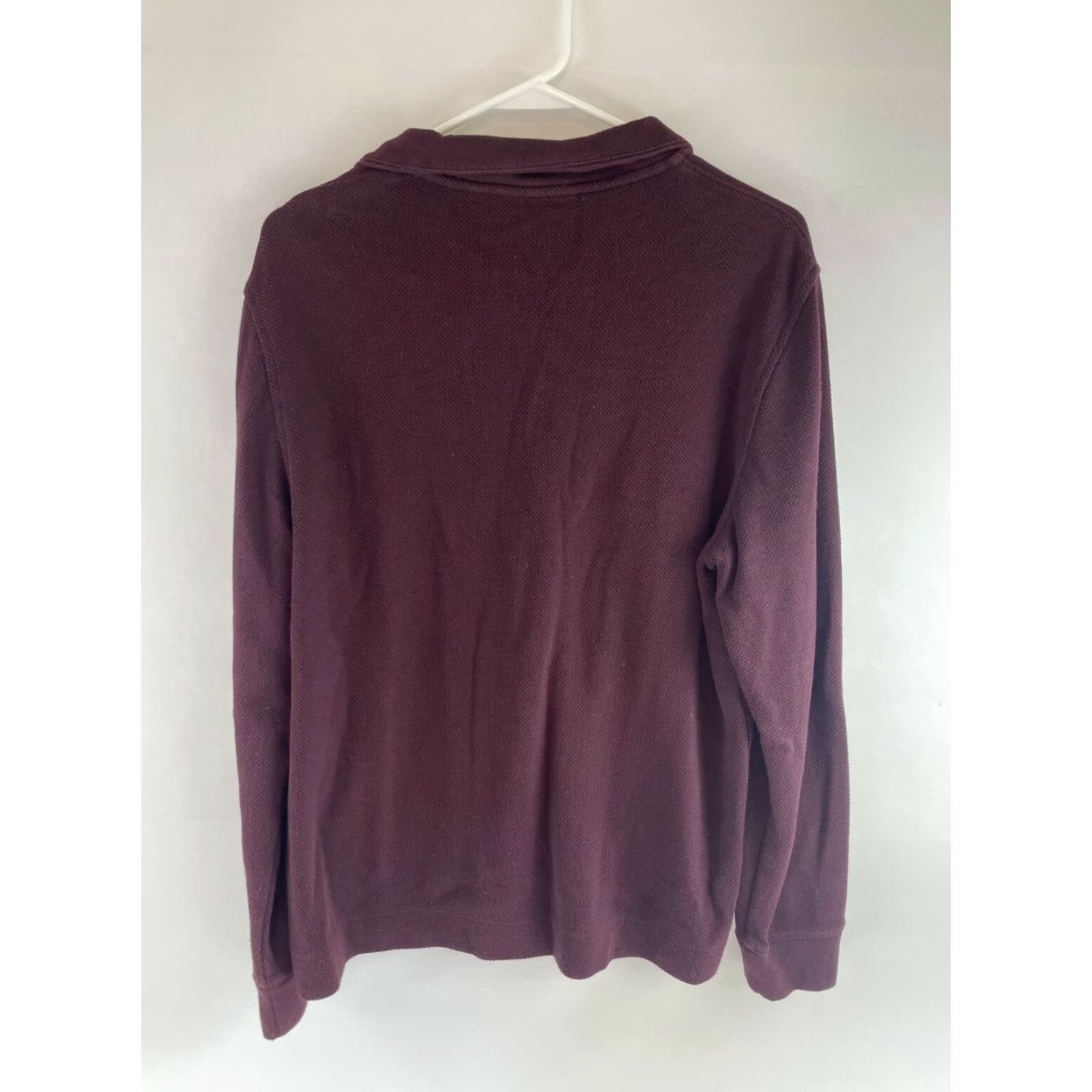 Perry Ellis Perry Ellis Sweater Men's Medium Pullover 1/4 Zip Long Sleeve Wine Burgundy Red Mock Neck Knit Casual Mens Size US M / EU 48-50 / 2 - 2 Thumbnail