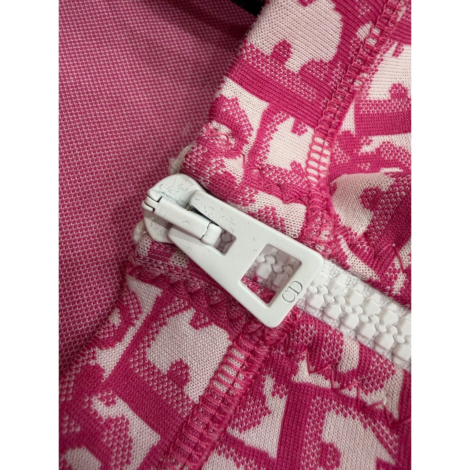 Dior Dior Jacquard Oblique Logo Pink White Short Sleeve Shirt 34 Size XS / US 0-2 / IT 36-38 - 9 Thumbnail