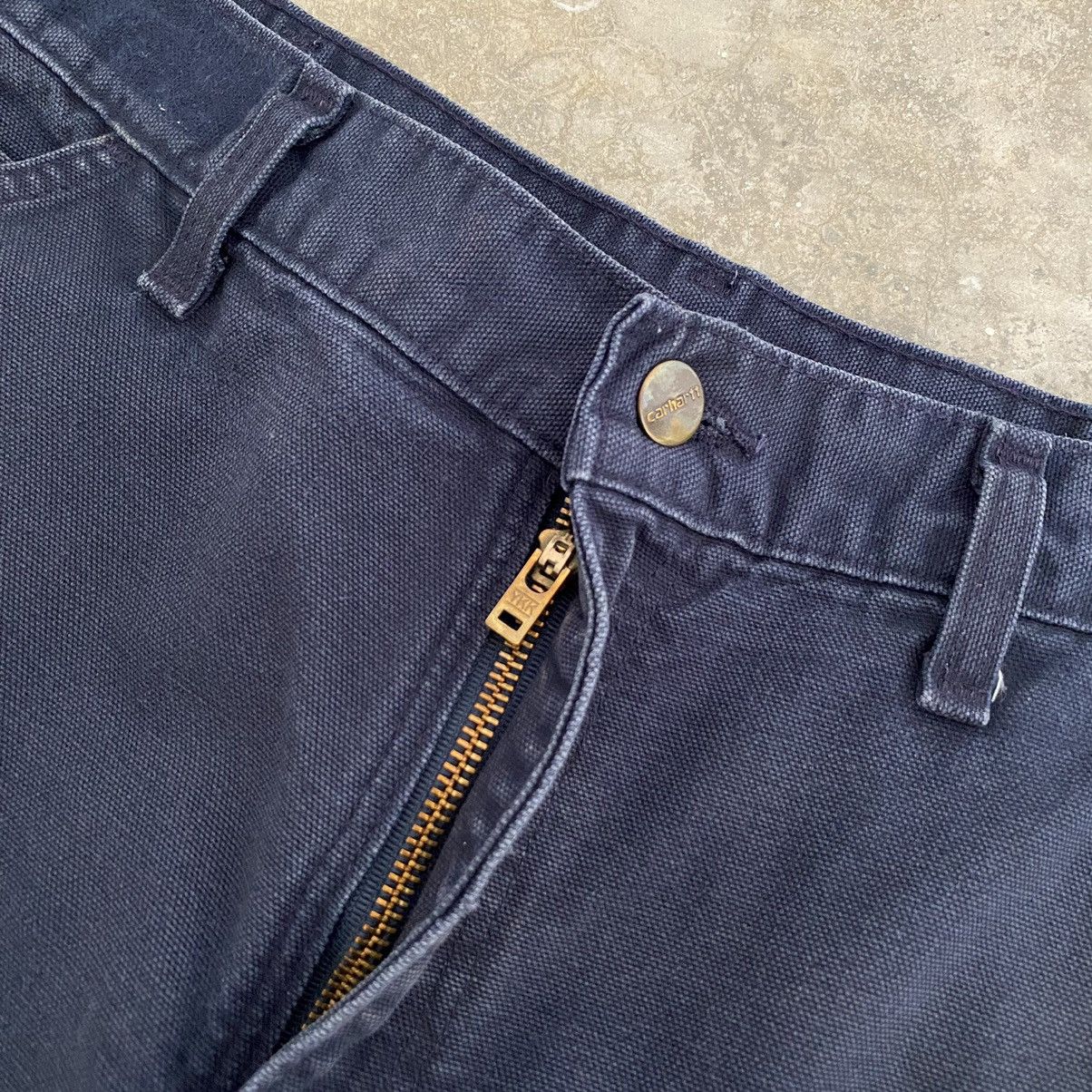 Carhartt Vintage Carhartt Faded Midnight Blue Carpenter Pants Size US 31 - 13 Thumbnail