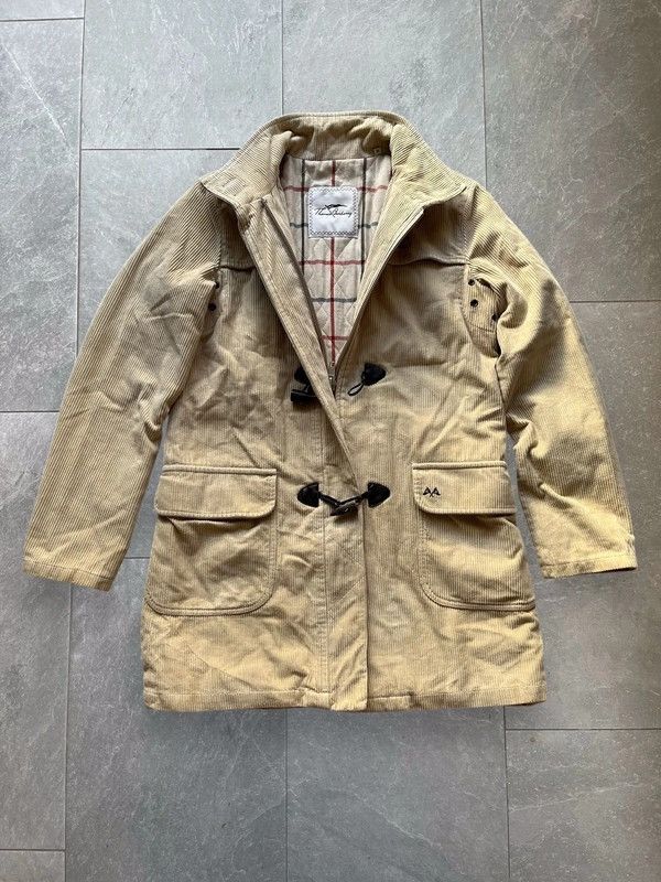 Burberry Thomas Burberry Plaid Lining Coat Corduroy Size M Beige Size US M / EU 48-50 / 2 - 1 Thumbnail
