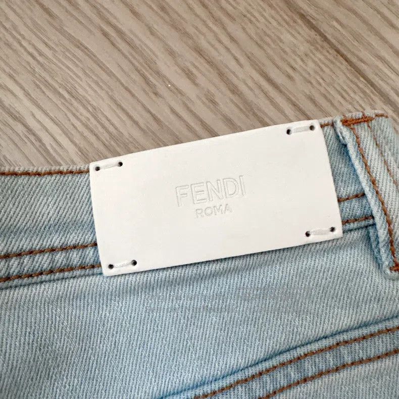 Fendi Fendi Kaiser Lagerfeld Logo Jeans Size 27" / US 4 / IT 40 - 7 Thumbnail