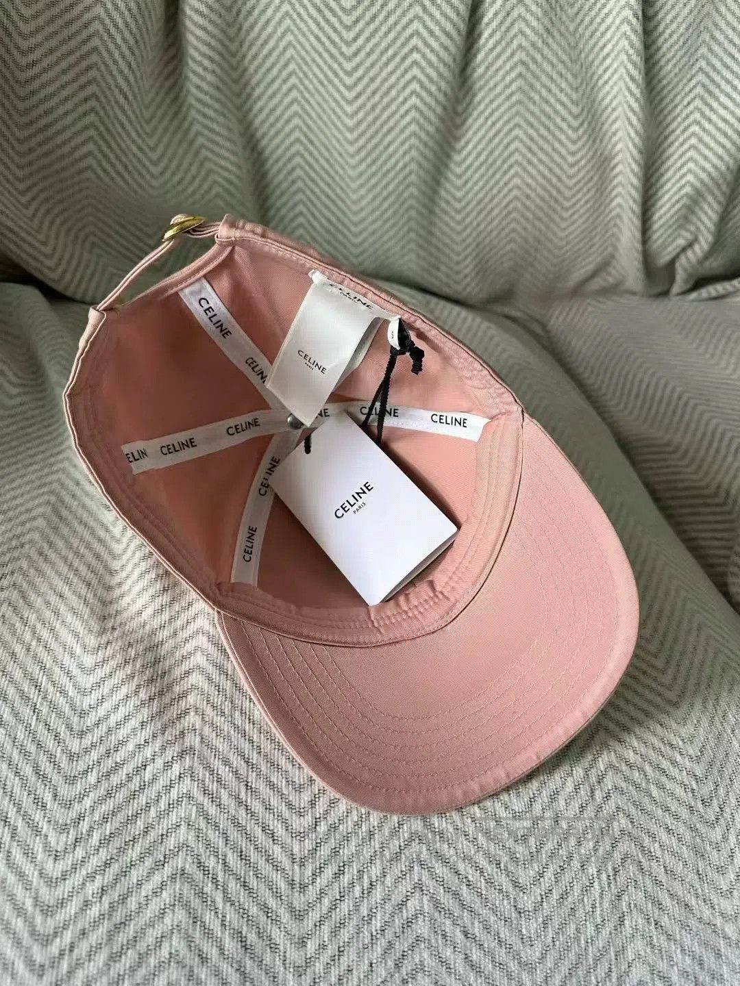 Celine CELINE size S Pink Big C Baseball Cap| Size ONE SIZE - 2 Thumbnail