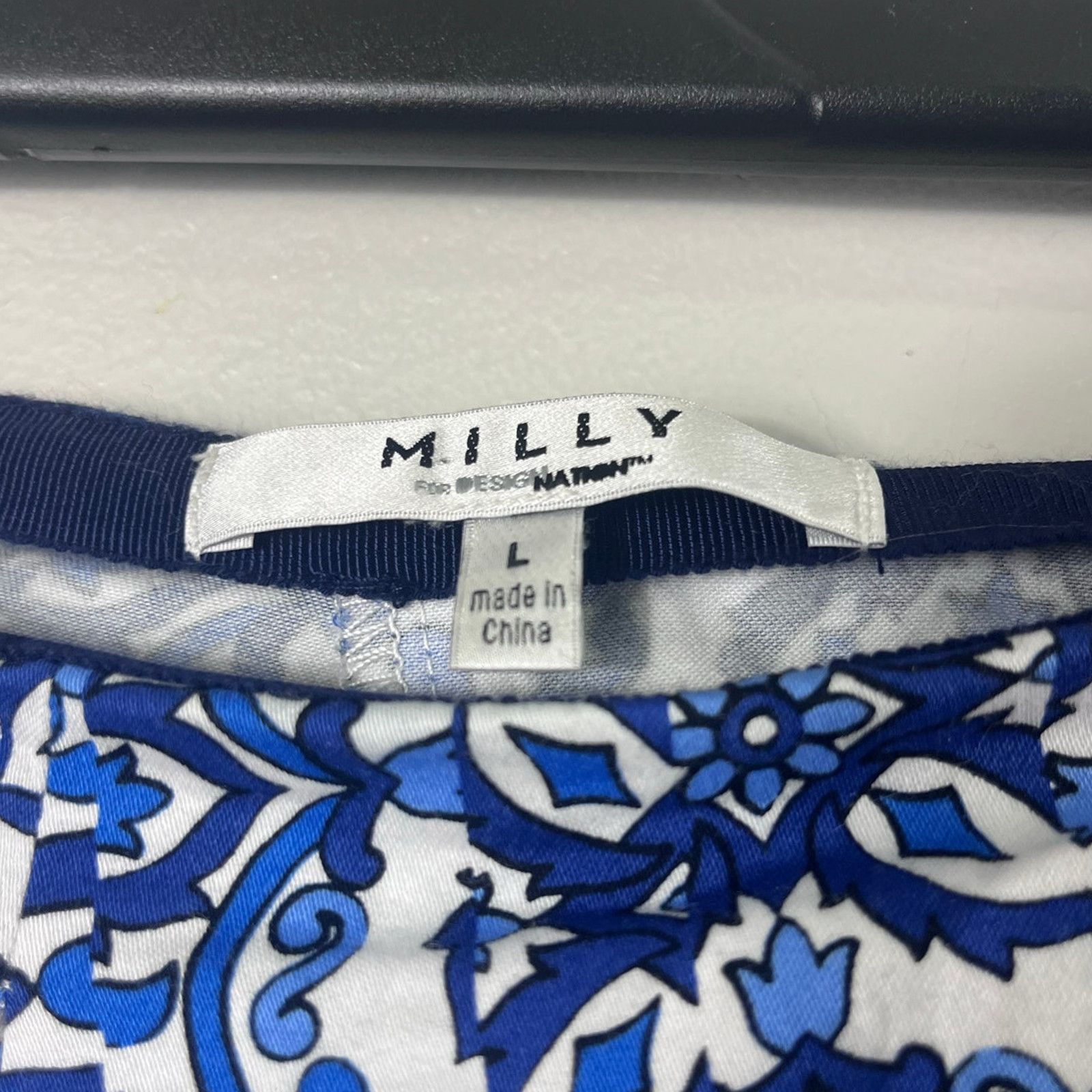 MILLY Women's Blue Milly Skirt L Size 29" - 2 Thumbnail