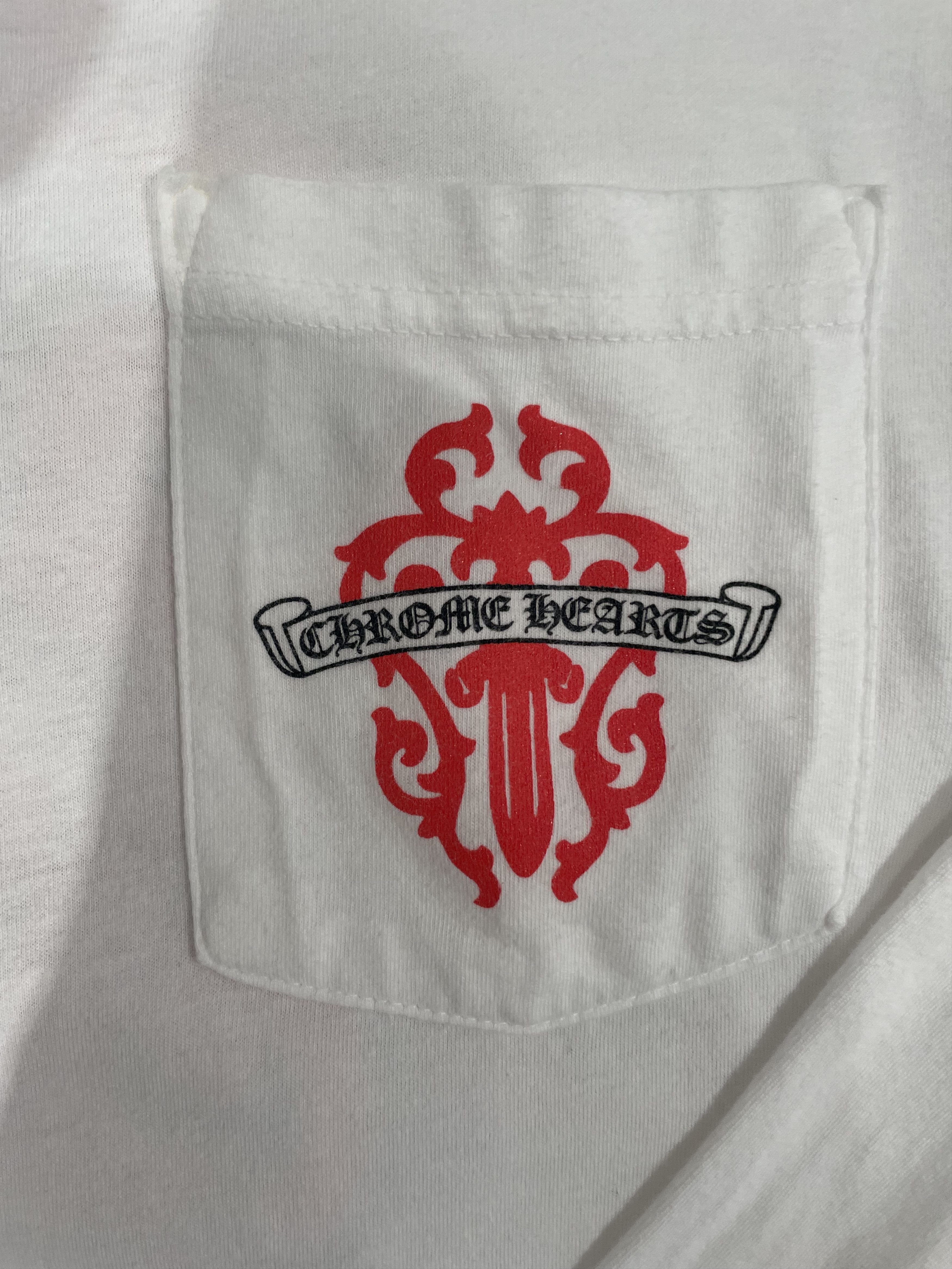 Chrome Hearts Chrome Hearts Red Dagger White Long Sleeve T-Shirt Tee Size US L / EU 52-54 / 3 - 4 Thumbnail