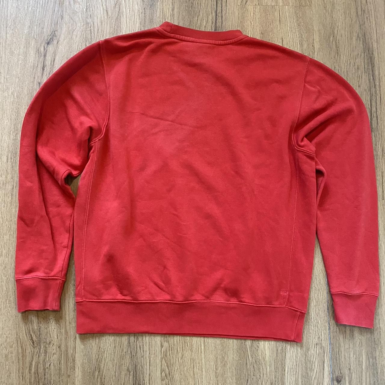 Nike Nike red crewneck sweatshirt with "Just Do It" Size US M / EU 48-50 / 2 - 2 Thumbnail
