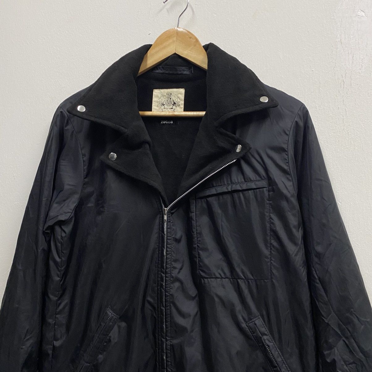 Zucca Vintage Zucca Nylon Biker Jacket Black Size US M / EU 48-50 / 2 - 4 Thumbnail