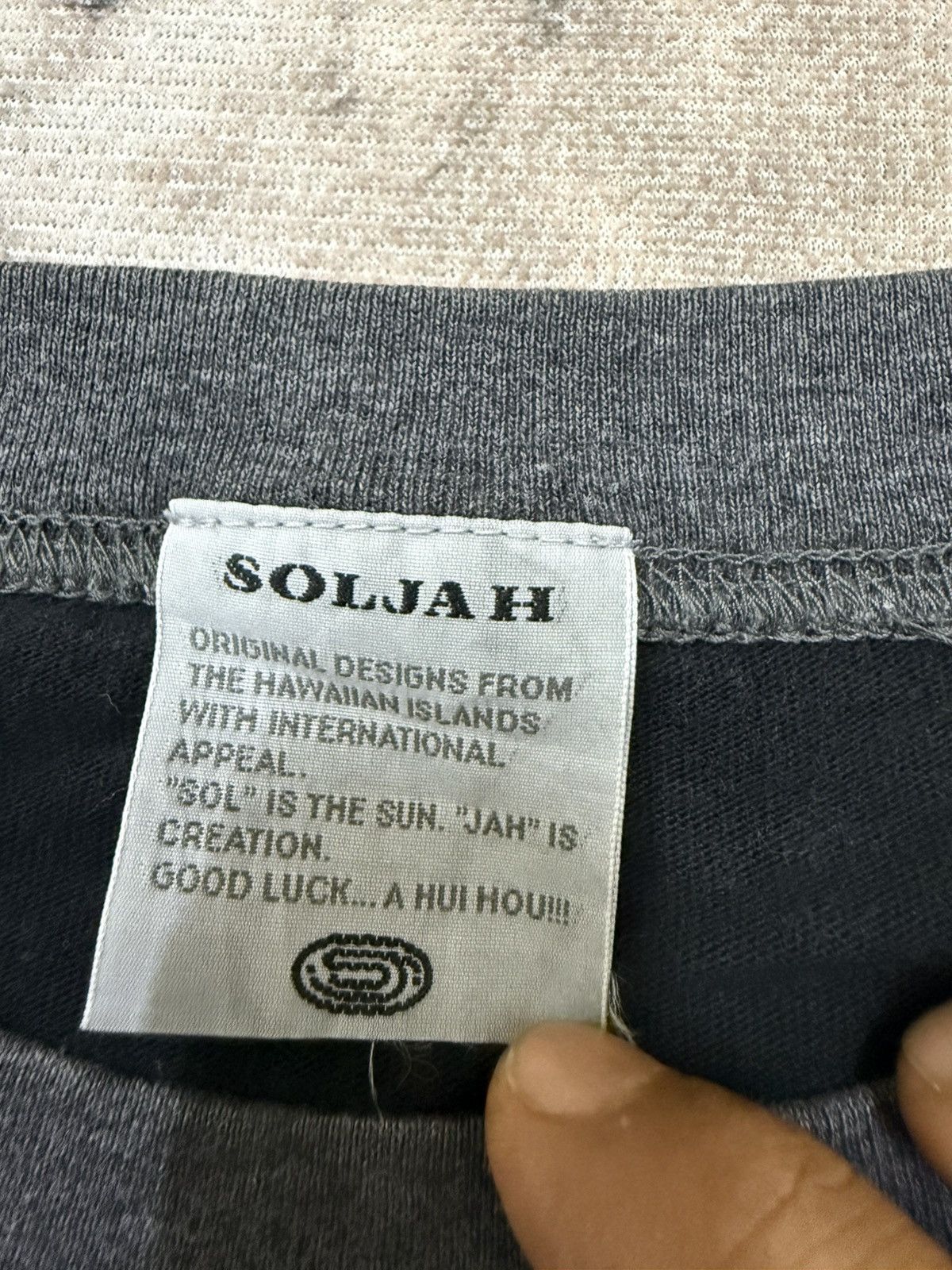 Vintage Vintage Soljah Worldwide Spellout Longsleeve Tshirt Size US S / EU 44-46 / 1 - 6 Thumbnail