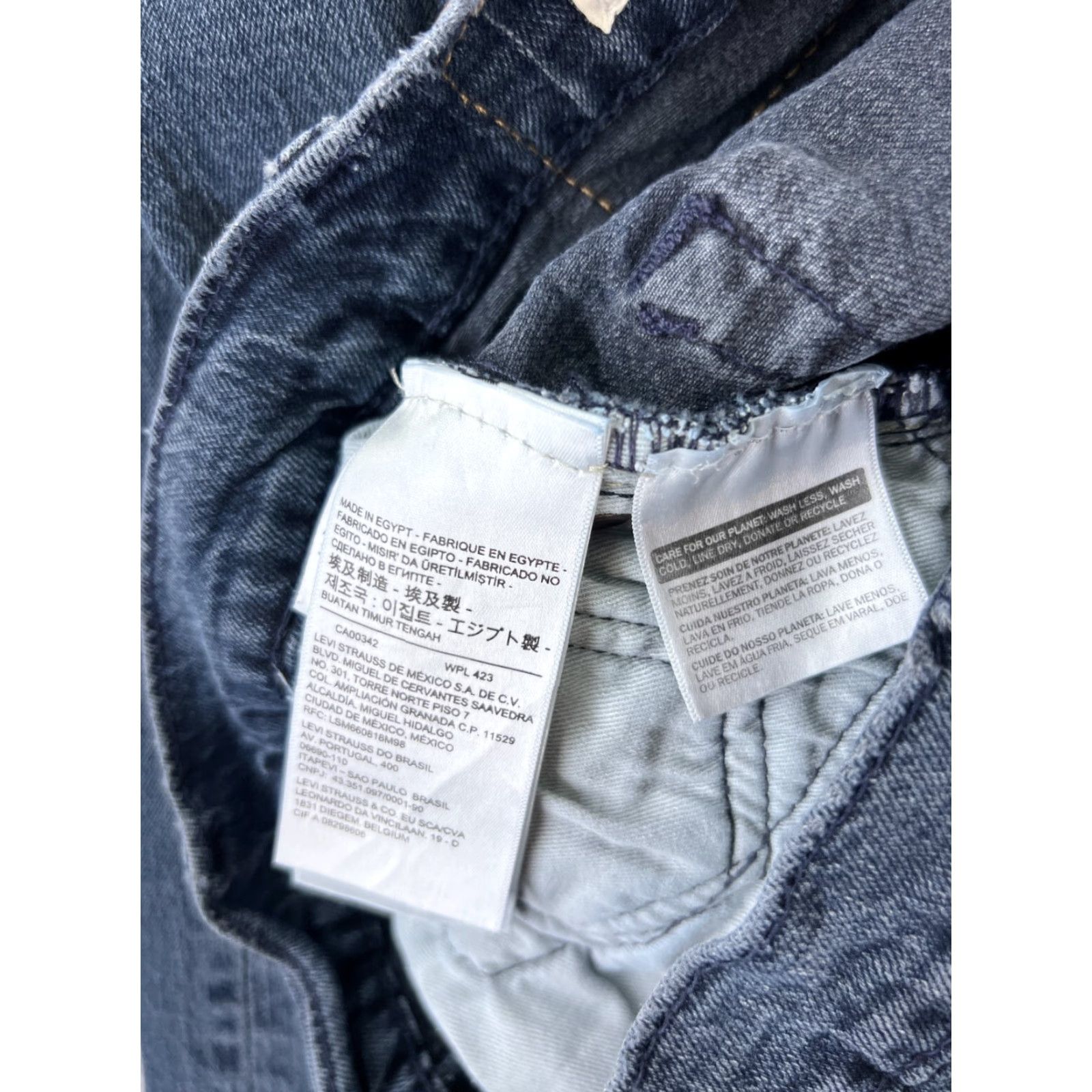 Levi's Levi's Jeans Men Slim 29 Blue Denim 502 Straight 5-Pocket Cotton Blend Regular Waist 28x28 Vintage No N/A Size US 29 - 7 Thumbnail