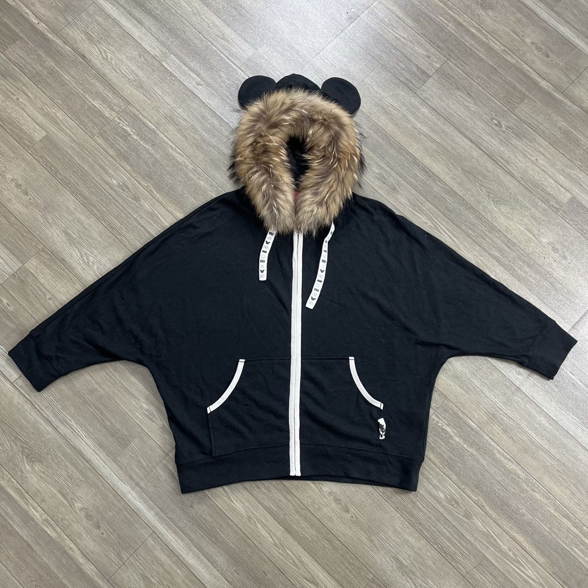 If Six Was Nine 2000s Mickey Mouse Ear Boxy Fur Hoodie Kmrii Lgb Style Y2K Size US M / EU 48-50 / 2 - 1 Thumbnail