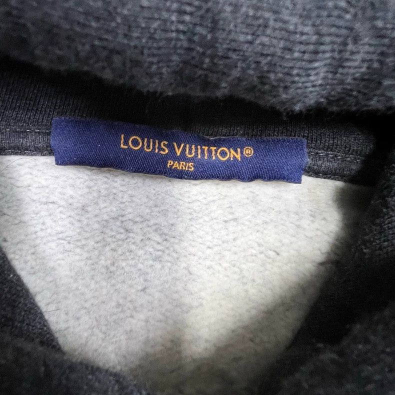 Louis Vuitton Louis Vuitton Dark Grey Graffiti Hoodie 2502-Nextarrow Size US XL / EU 56 / 4 - 3 Thumbnail