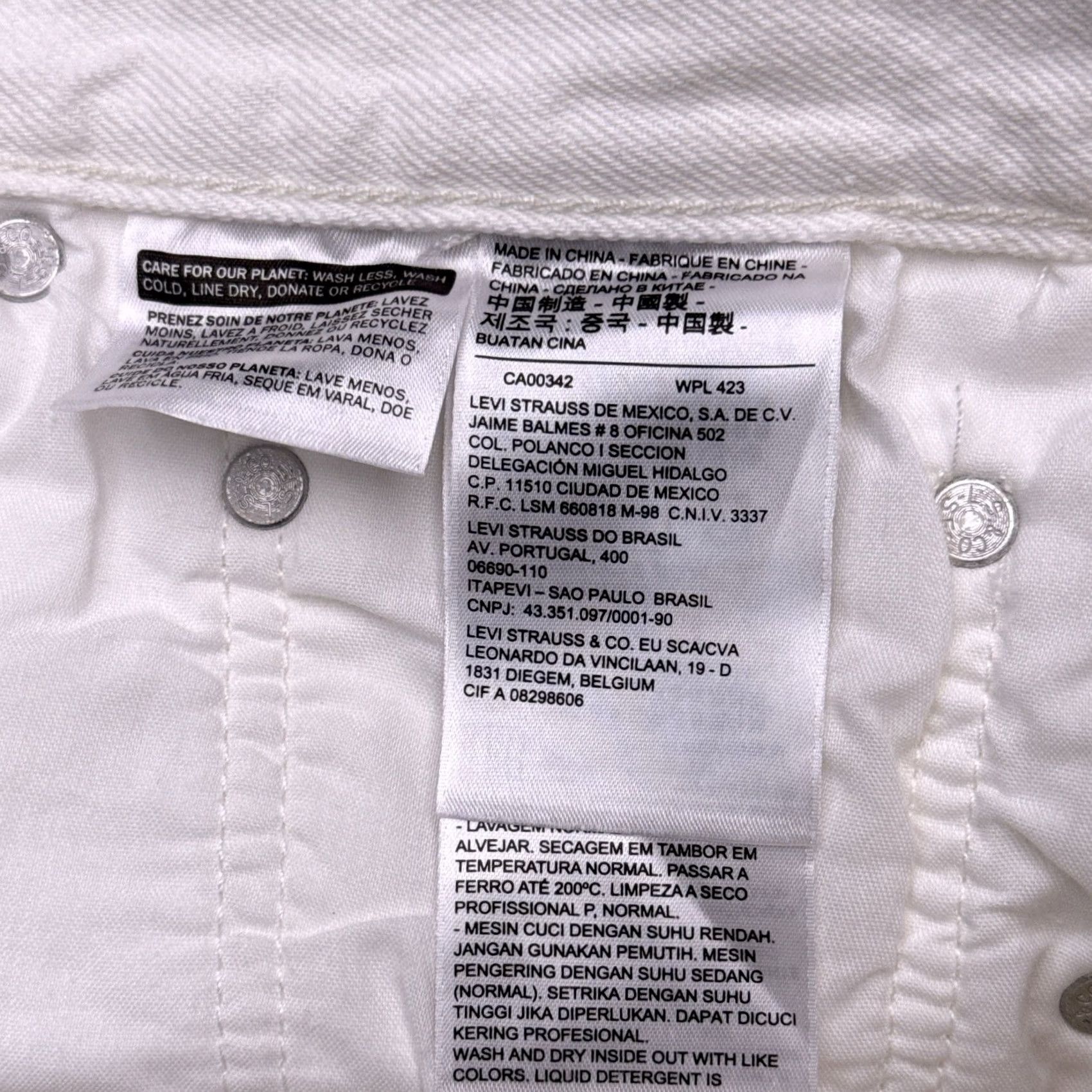 Levi's Levis Premium 501 Skinny Jeans Womens 30x28 High Rise Button Fly Non Stretch New Size 30" / US 8 / IT 44 - 7 Thumbnail