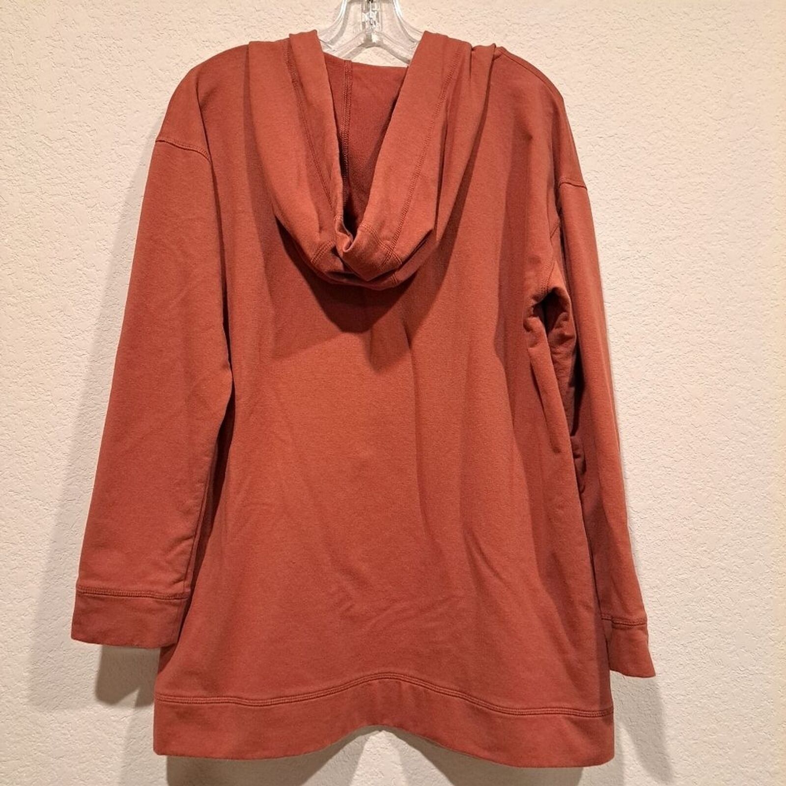 J. Jill J. Jill Fit red/orange athletic pullover v-neck hoodie sz L Size L / US 10 / IT 46 - 4 Thumbnail