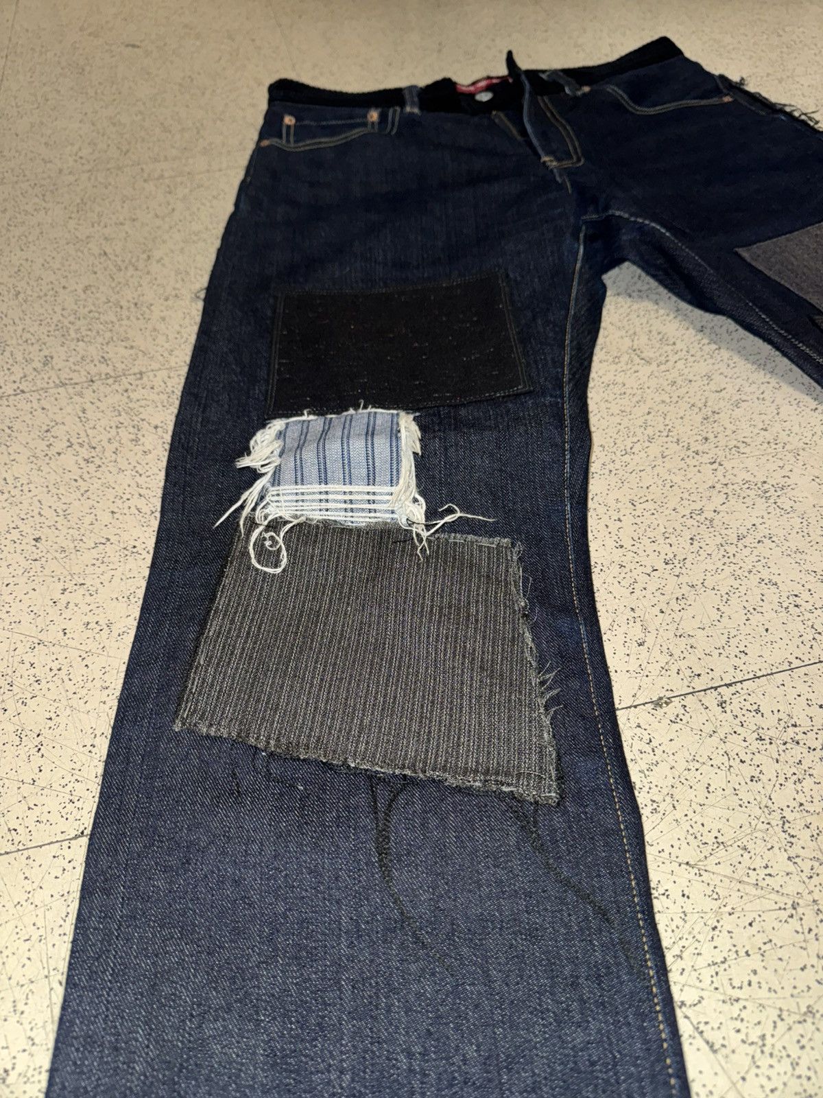 Junya Watanabe × Levi's Junya Watanabe Patchwork Denim Blue Size US 33 - 3 Thumbnail