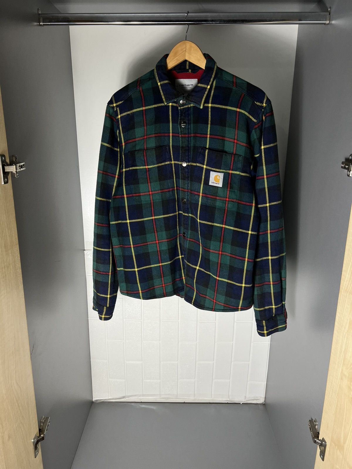 Carhartt Wip VINTAGE CARHARTT WIP FLANNEL DESIGNER JACKET RETRO Y2K 90s Size US M / EU 48-50 / 2 - 9 Thumbnail