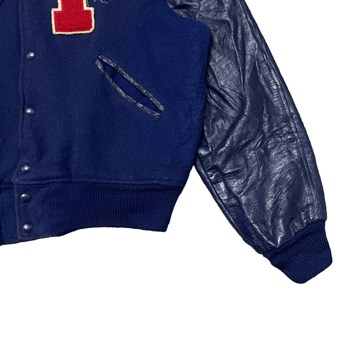 NFL Vintage 70's NFL Varsity Jacket Wool Leather Sleeve Size US M / EU 48-50 / 2 - 4 Thumbnail