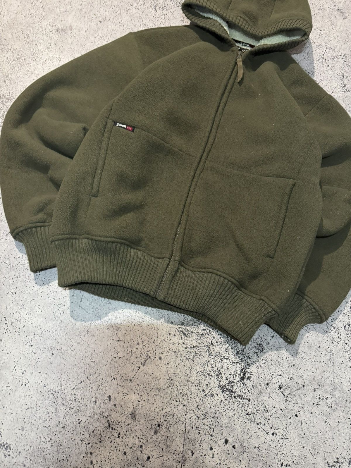 Schott Schott Vintage Schott NYC Fleece Bomber Jacket Size US M / EU 48-50 / 2 - 7 Thumbnail