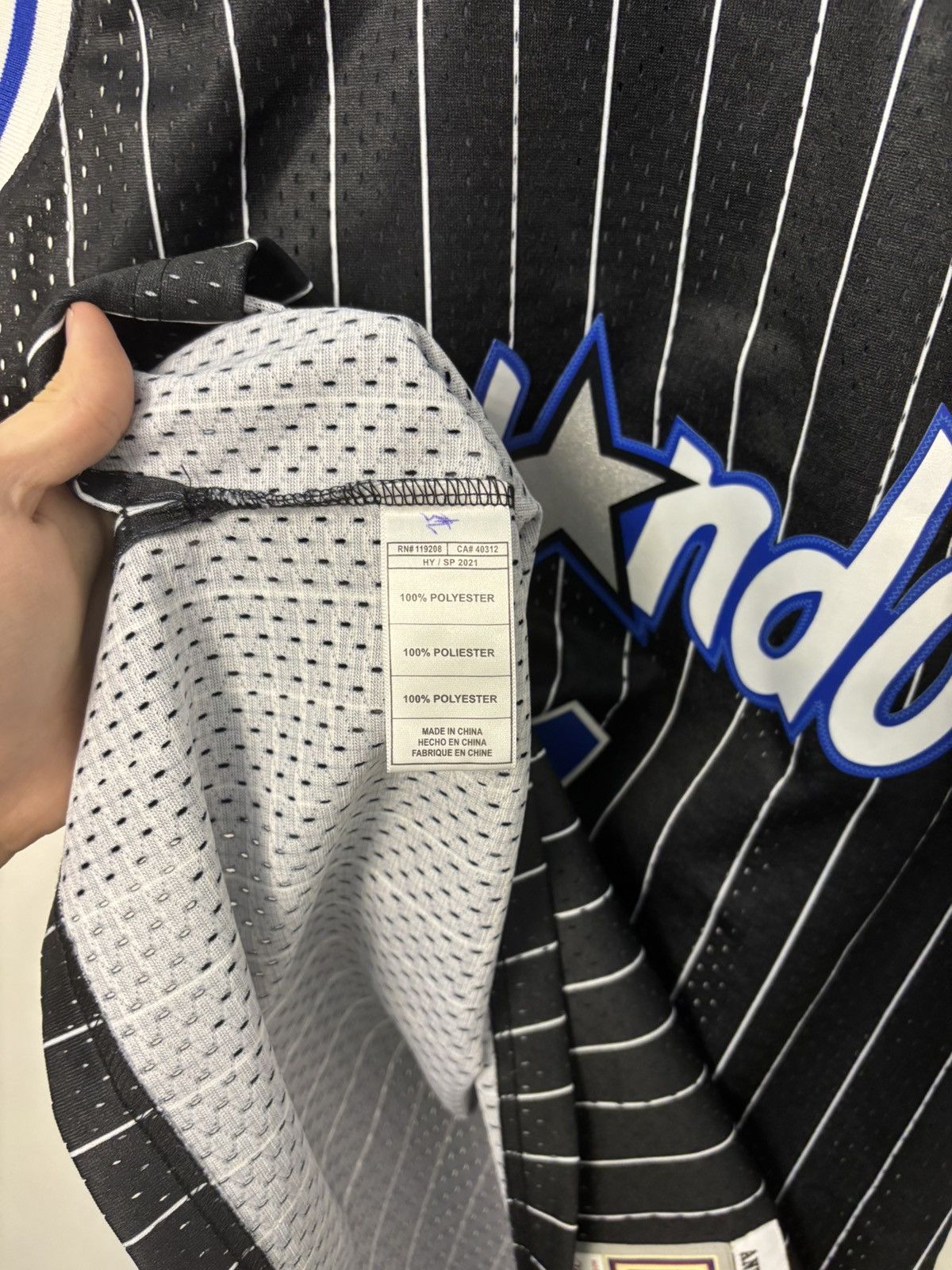 Mitchell & Ness × NBA Mitchell Ness Orlando Magic Hardaway jersey Size US L / EU 52-54 / 3 - 8 Thumbnail