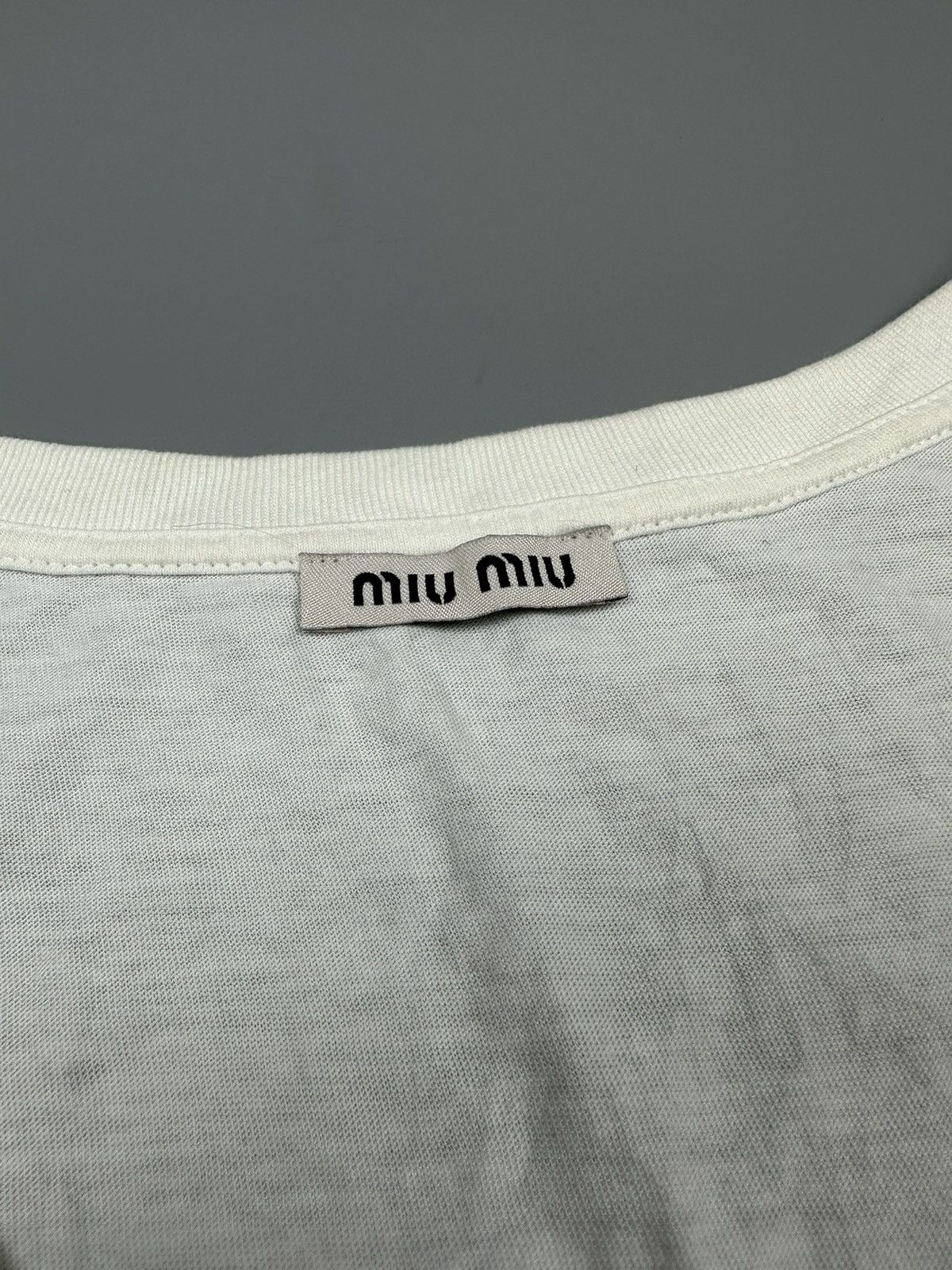 Miu Miu Miu Miu Tee Size XS / US 0-2 / IT 36-38 - 6 Thumbnail