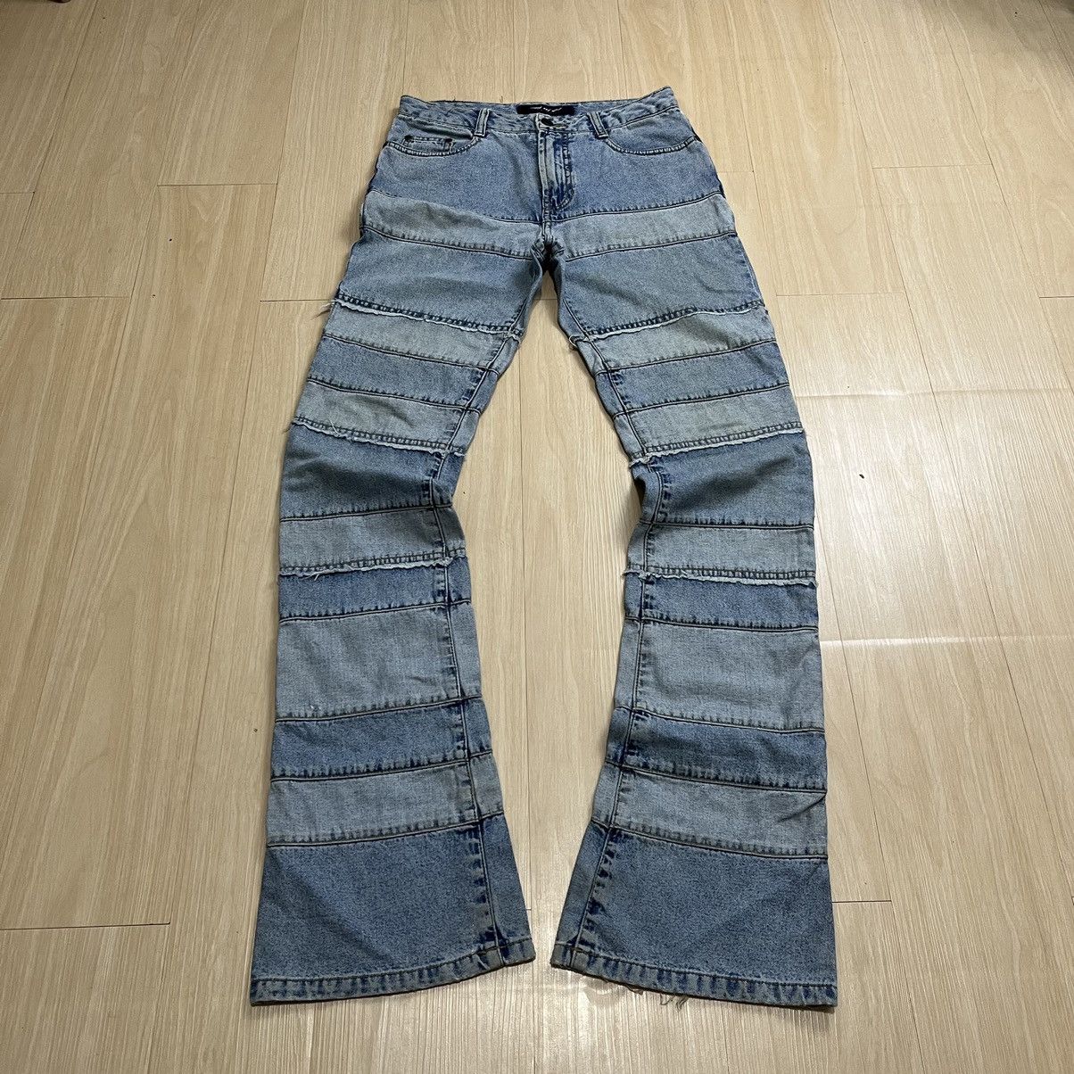 If Six Was Nine Haggi Style Jambage Flared Denim Pants Size US 28 / EU 44 - 1 Thumbnail