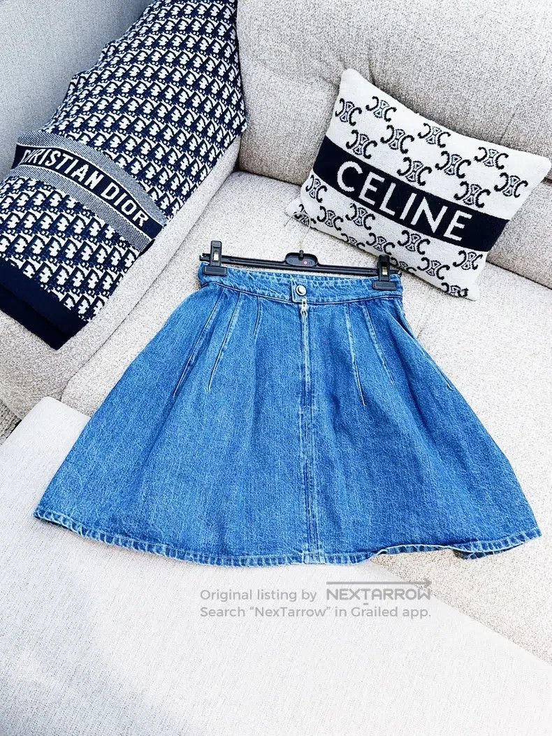 Chanel Chanel Blue denim skirt Size 25" / US 0 / IT 36 - 3 Thumbnail