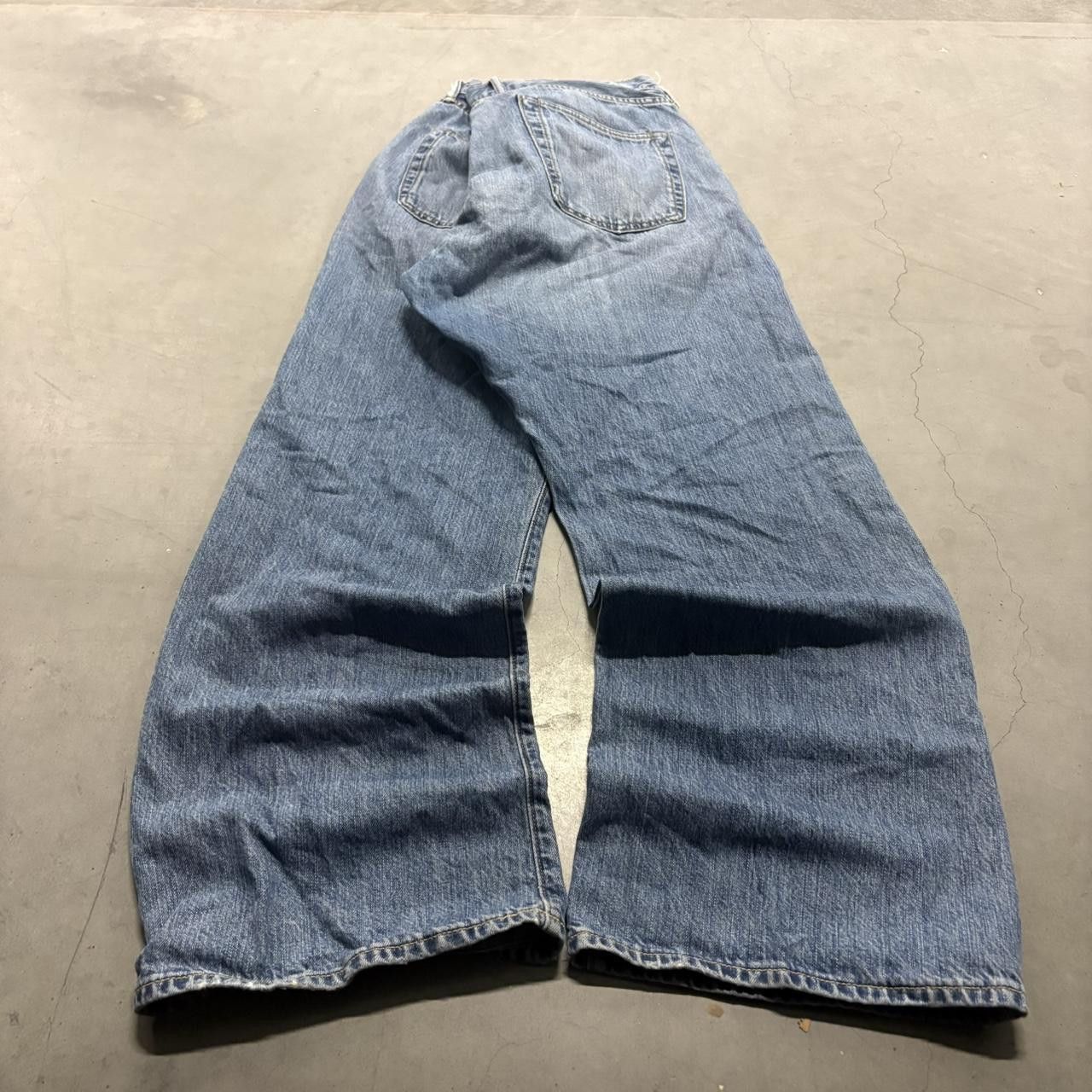 Gap Crazy Vintage Y2K/2000s Super Baggy Loose Fit Skater Style Streetwear Medium Blue Wash Gap Denim Jeans! Size US 38 / EU 54 - 6 Thumbnail