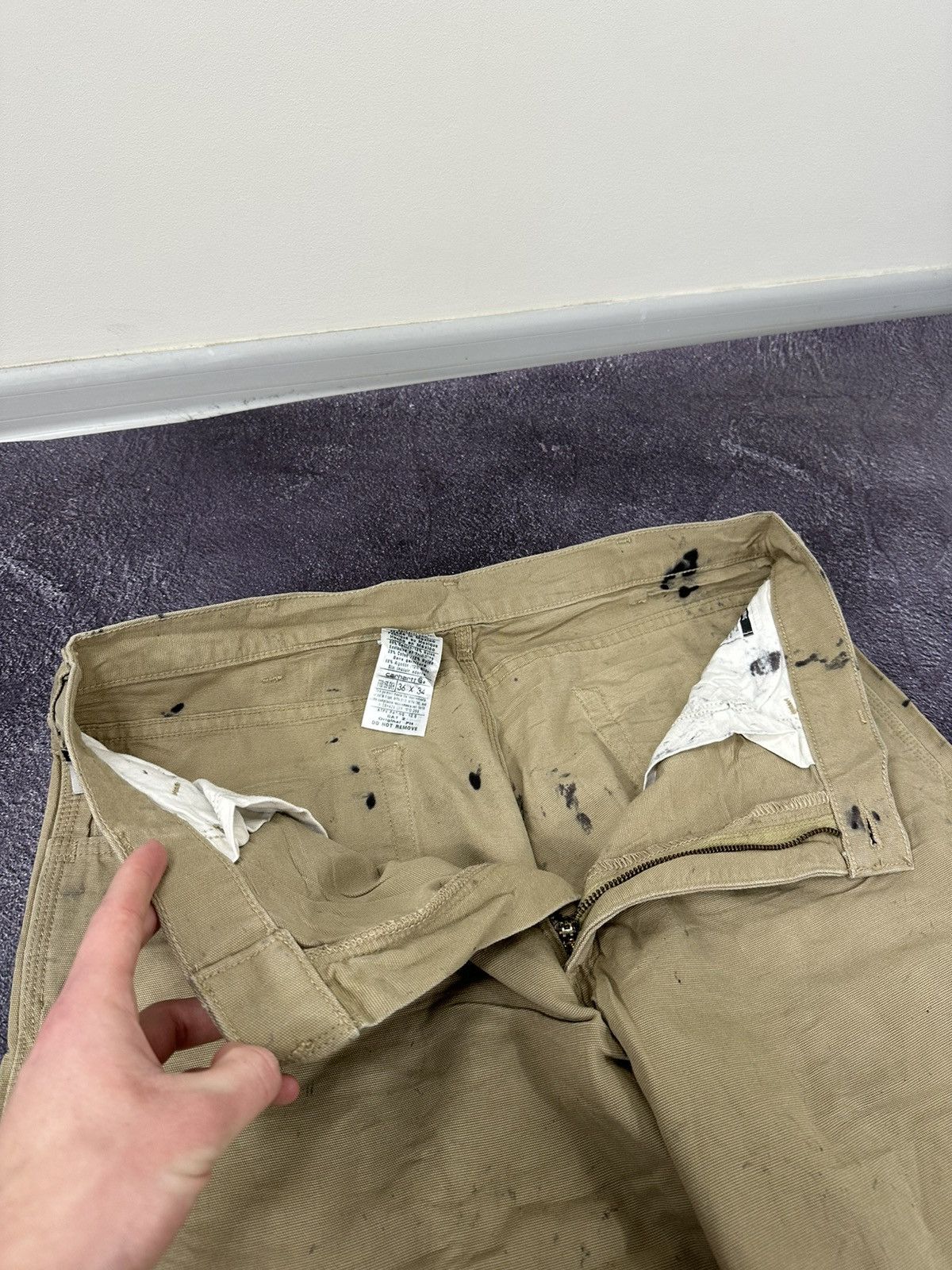 Carhartt Vintage Carhartt Flame Resistant Distressed USA Work Pants Size US 36 / EU 52 - 18 Thumbnail