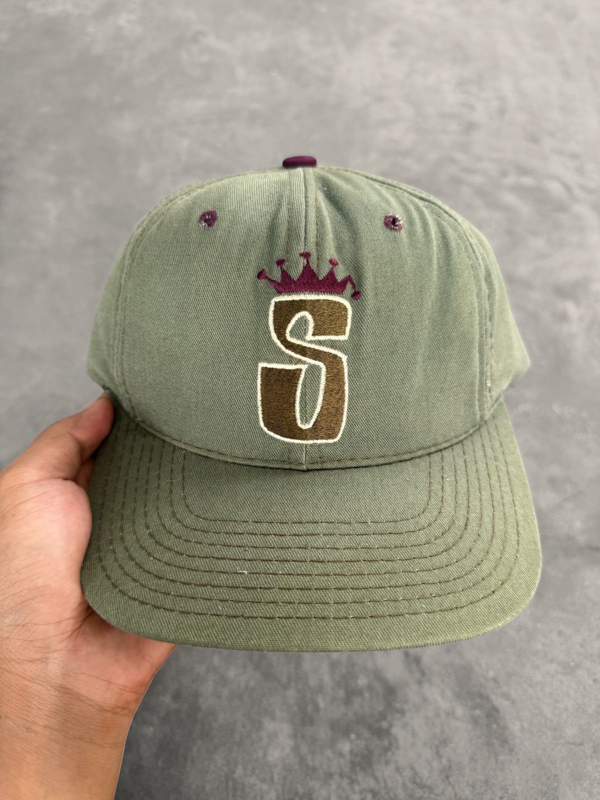 Streetwear × Stussy × Vintage 80's Vintage Stussy S Crown