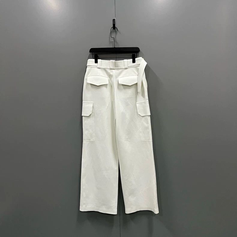 Louis Vuitton Louis Vuitton White belted suit pants 2501-Nextarrow Size US 38 / EU 54 - 2 Thumbnail