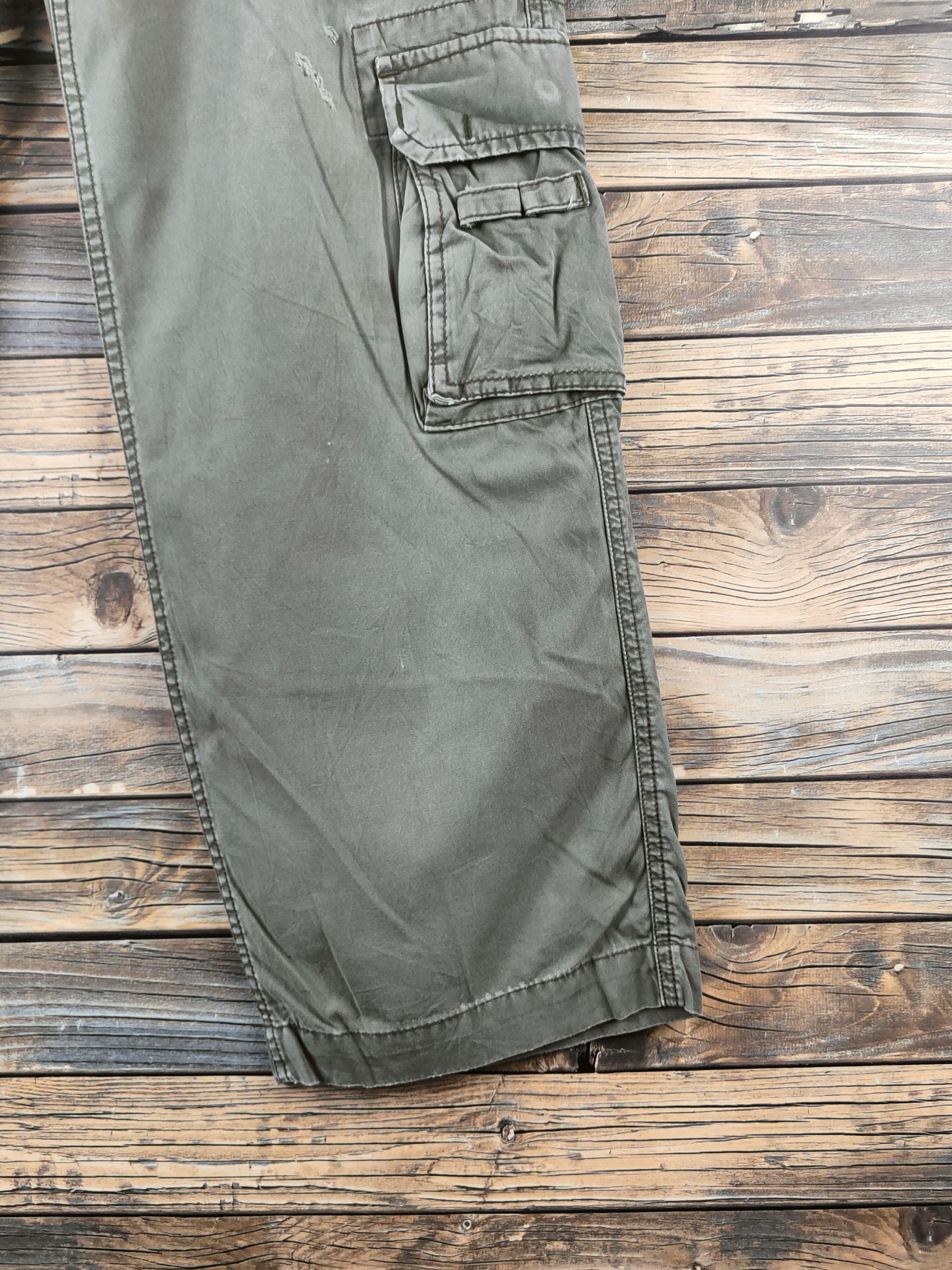 Alpha Industries DL Alpha Industries Green Multipocket Cargo Pants #46-833 Size US 33 - 6 Thumbnail