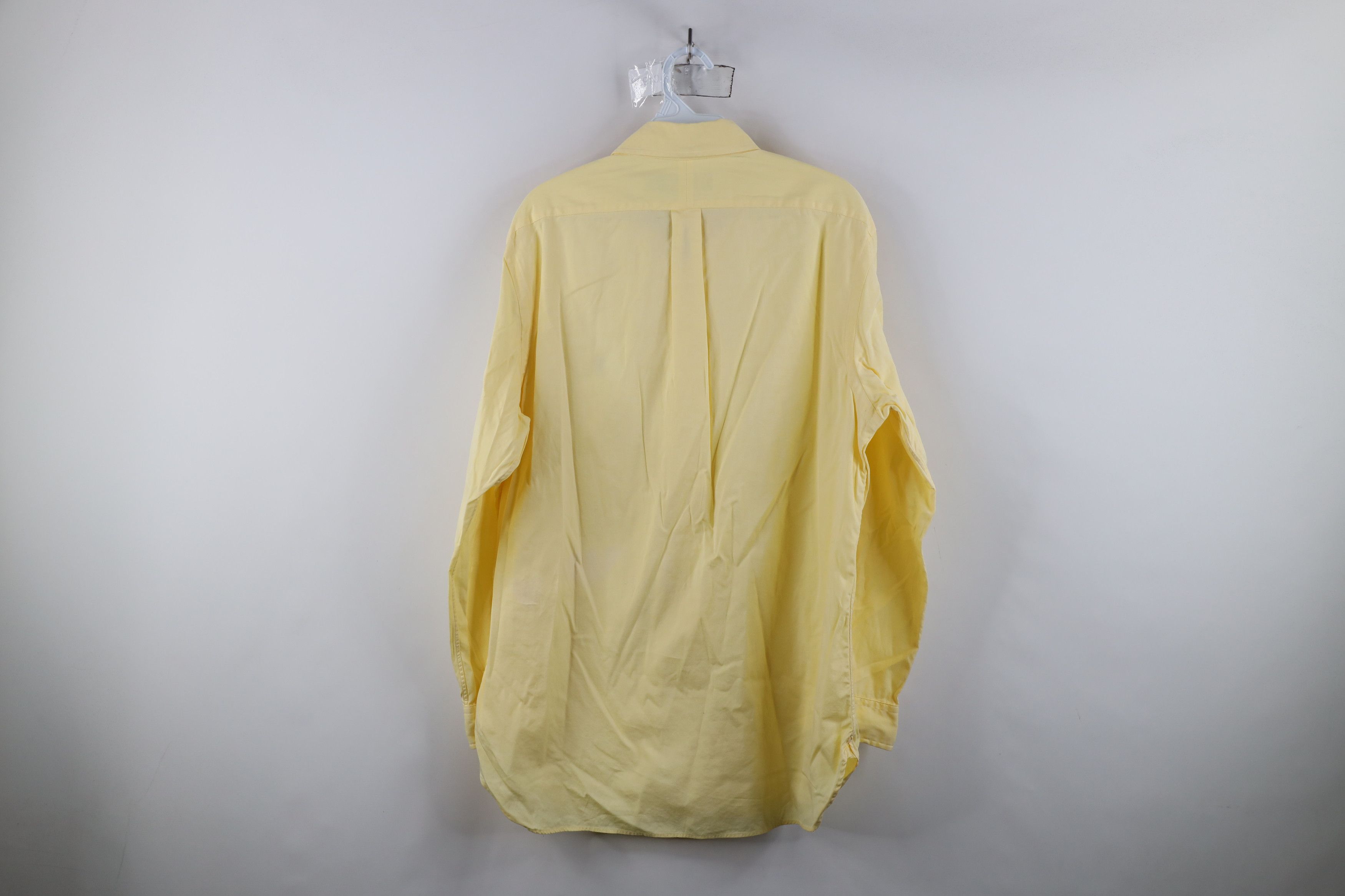 Ralph Lauren × Vintage Vintage Ralph Lauren Faded Collared Button Down Shirt Yellow Size US M / EU 48-50 / 2 - 9 Thumbnail