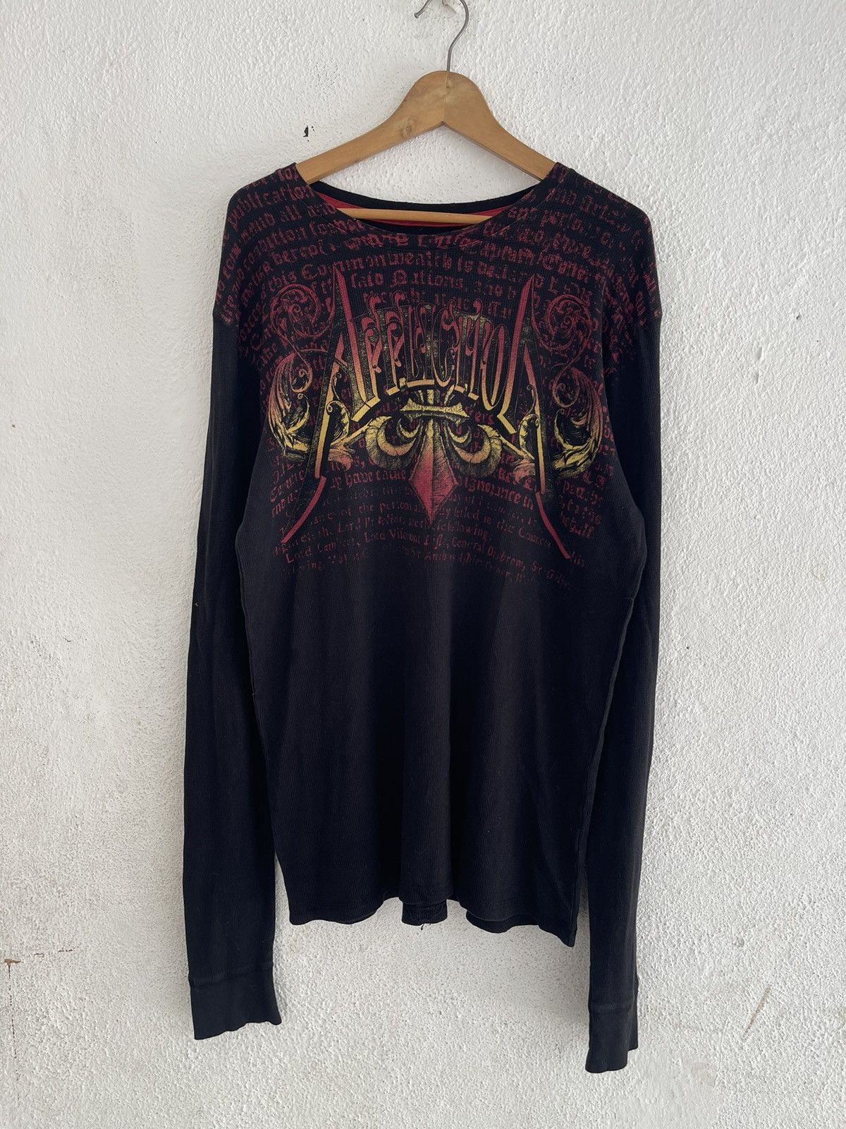 Affliction Affliction Skull Thermal Longsleeve Size US XXL / EU 58 / 5 - 2 Thumbnail