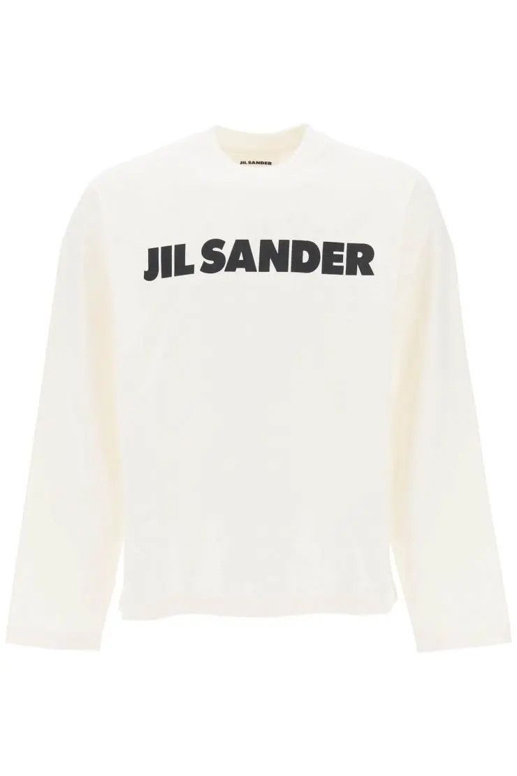 image of Jil Sander O1S22I1N0324 Long-Sleeved T-Shirt In White, Men's (Size Small)